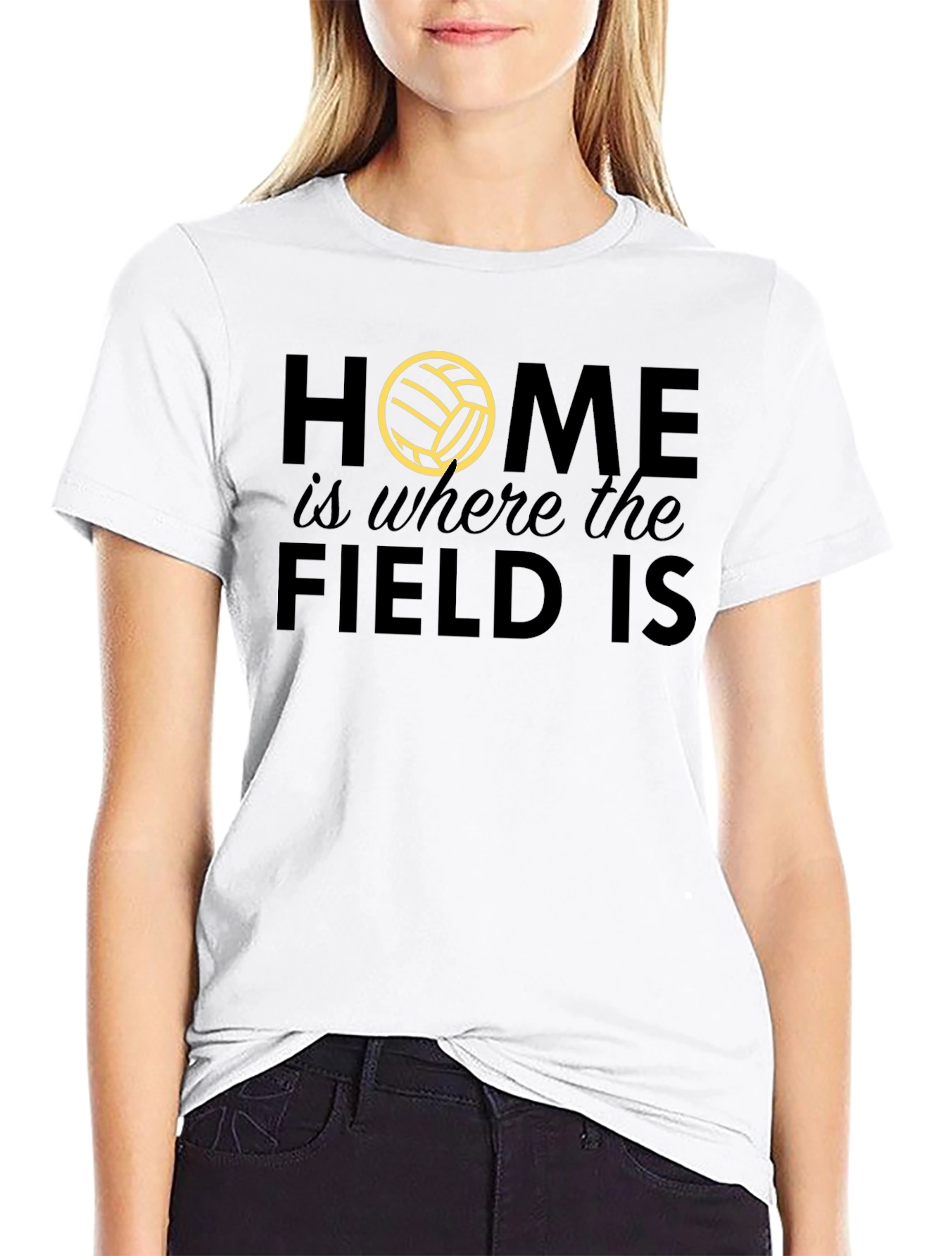 Home is Where the Field Is Volleyball T-Shirt