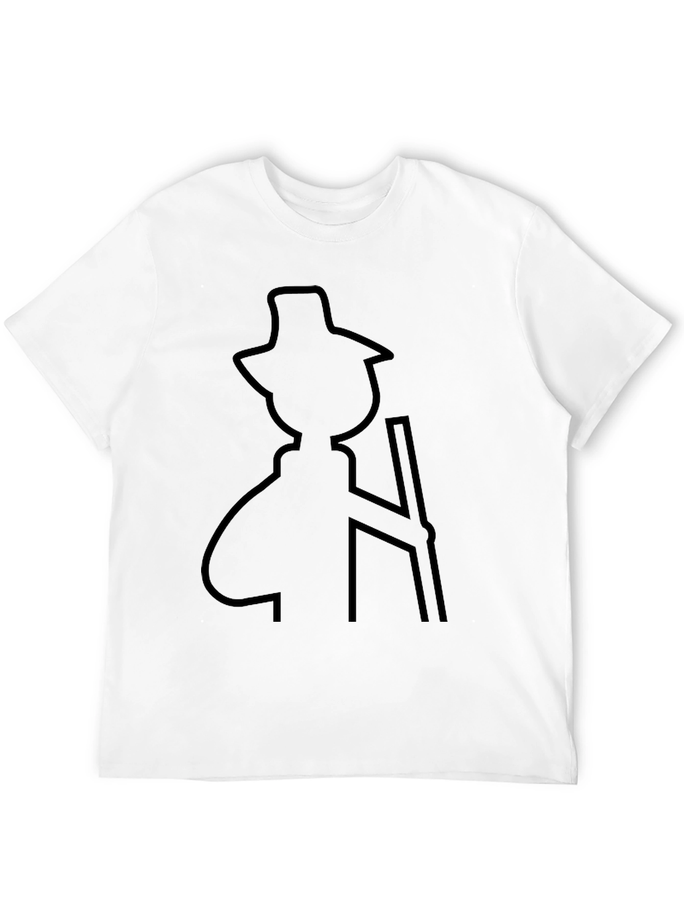 Silhouette Hiker T-Shirt - Black Cotton Blend