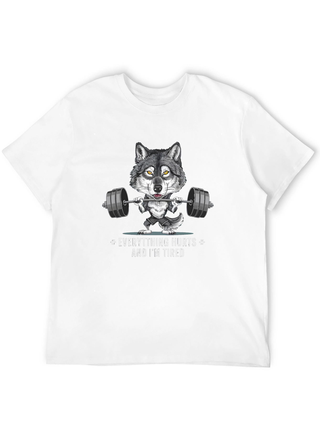Wolf Workout T-Shirt - Funny Gym Graphic Tee