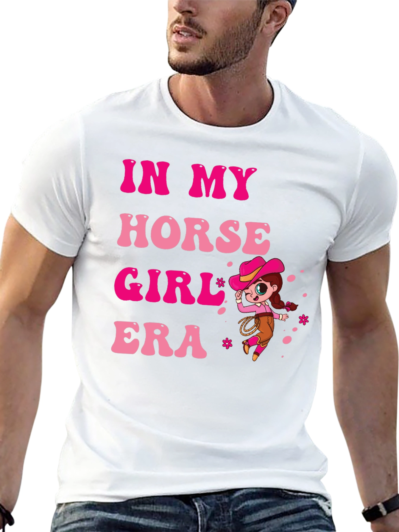 In My Horse Girl Era Black T-Shirt