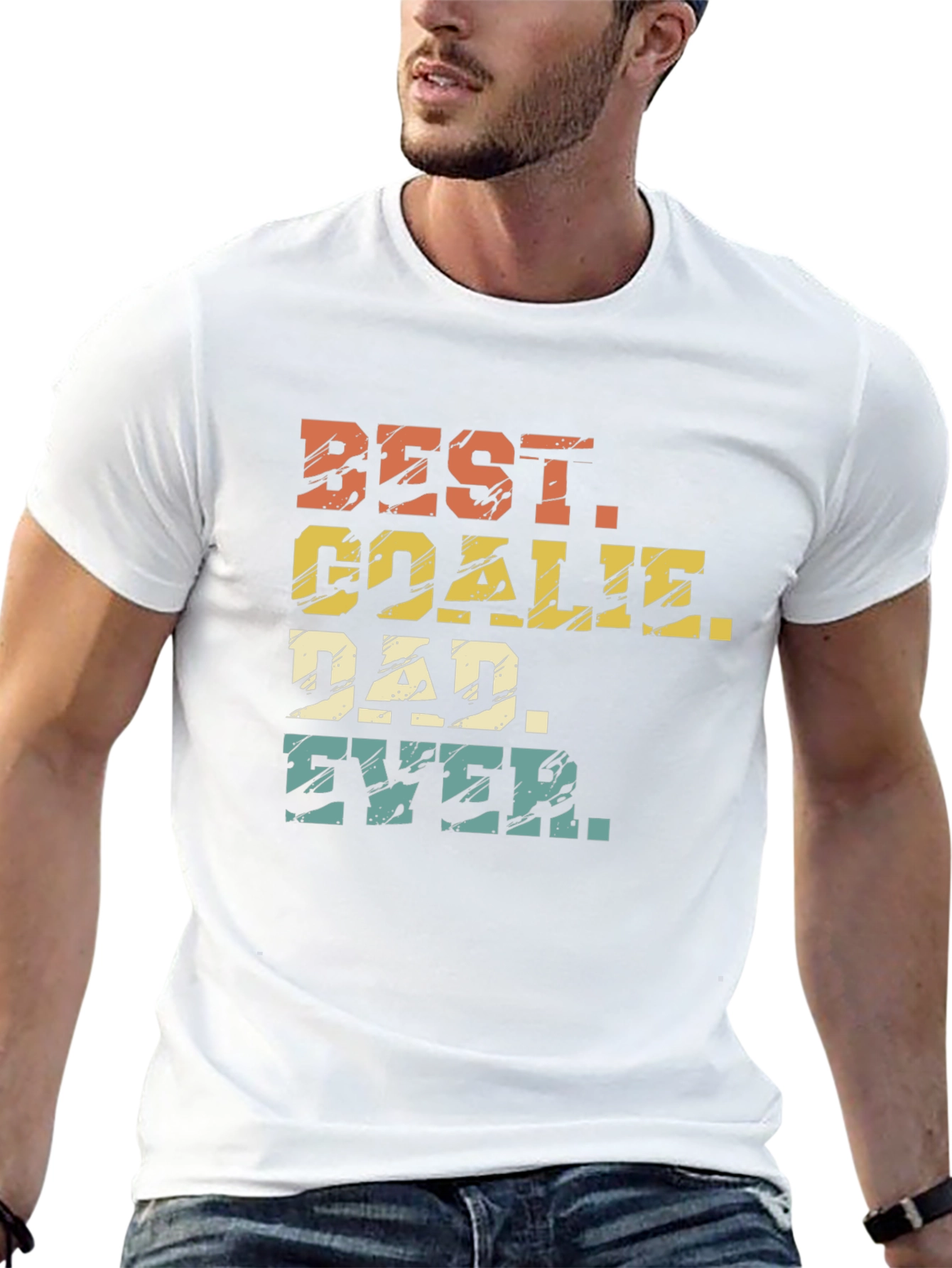 Best Goalie Dad Ever - Graphic T-Shirt