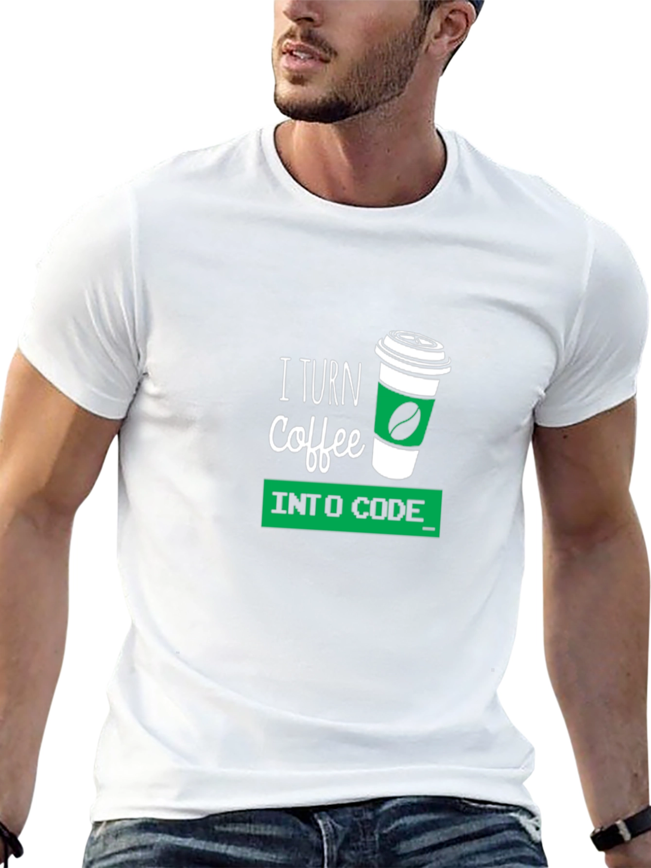 Coffee to Code Graphic T-Shirt - Programmer Gift