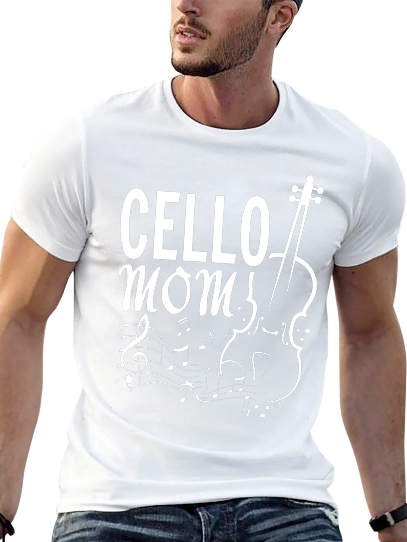 Cello Mom Graphic T-Shirt - Music Lover Tee