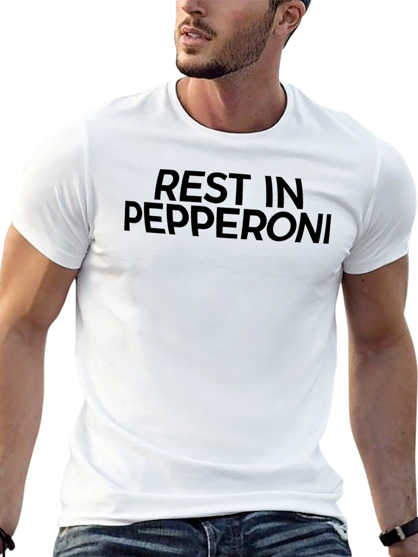 Rest In Pepperoni Graphic Tee