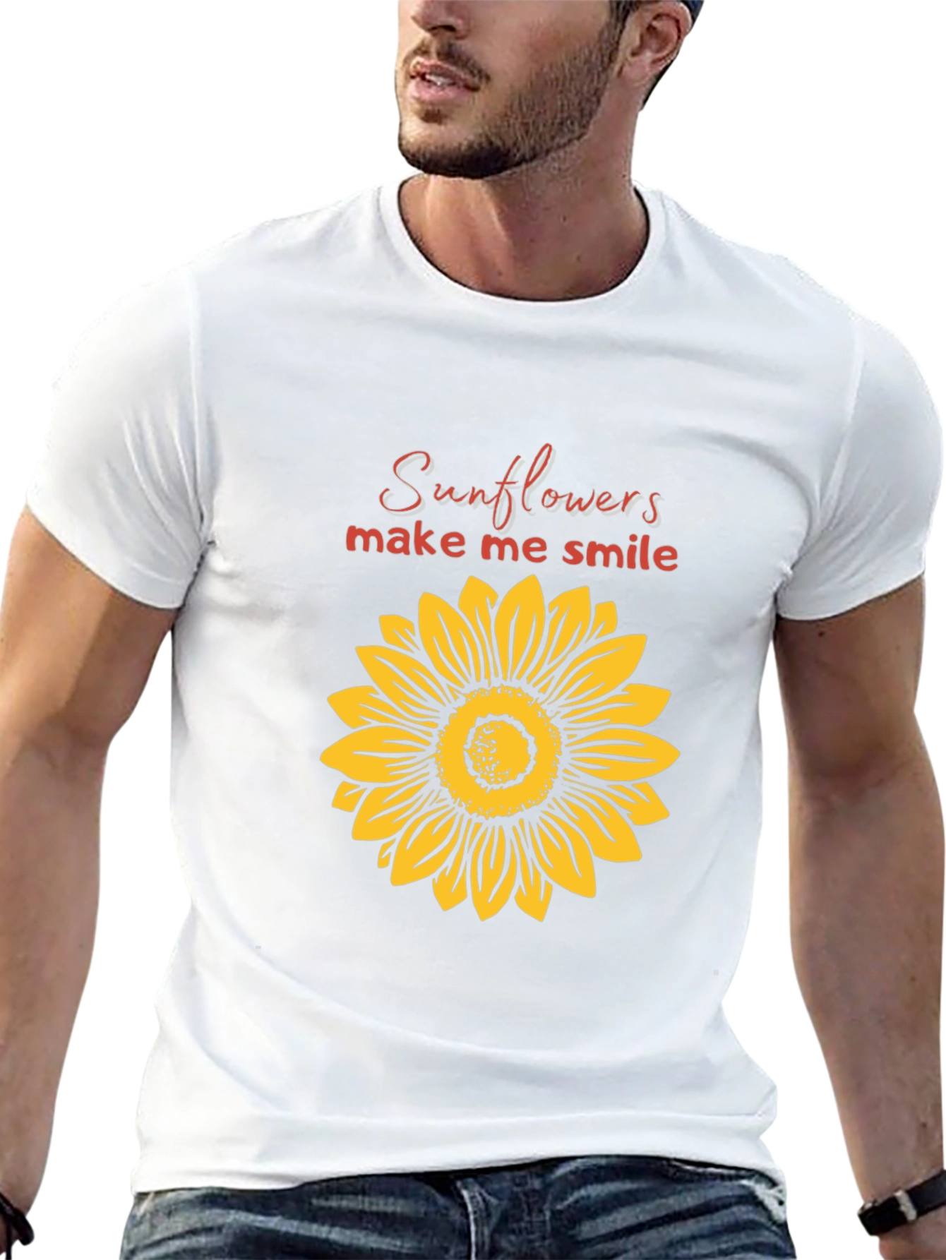 Sunflower Graphic T-Shirt - Make Me Smile Tee
