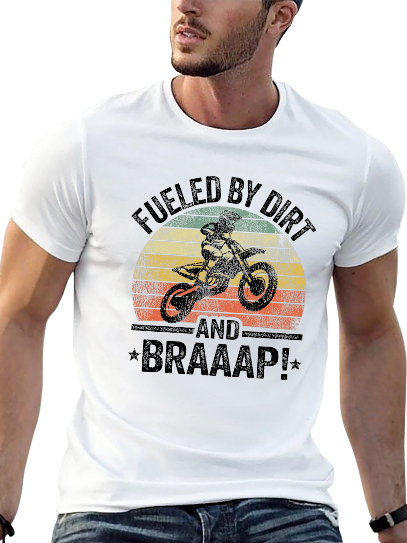 Fueled By Dirt T-Shirt - Motocross Braaap!