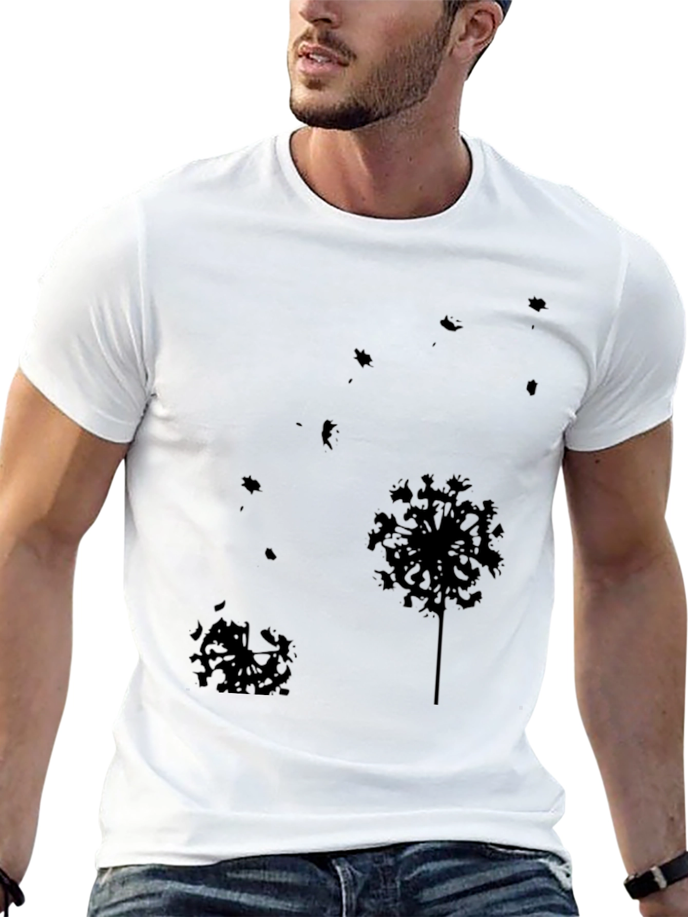 Black Dandelion Graphic Tee