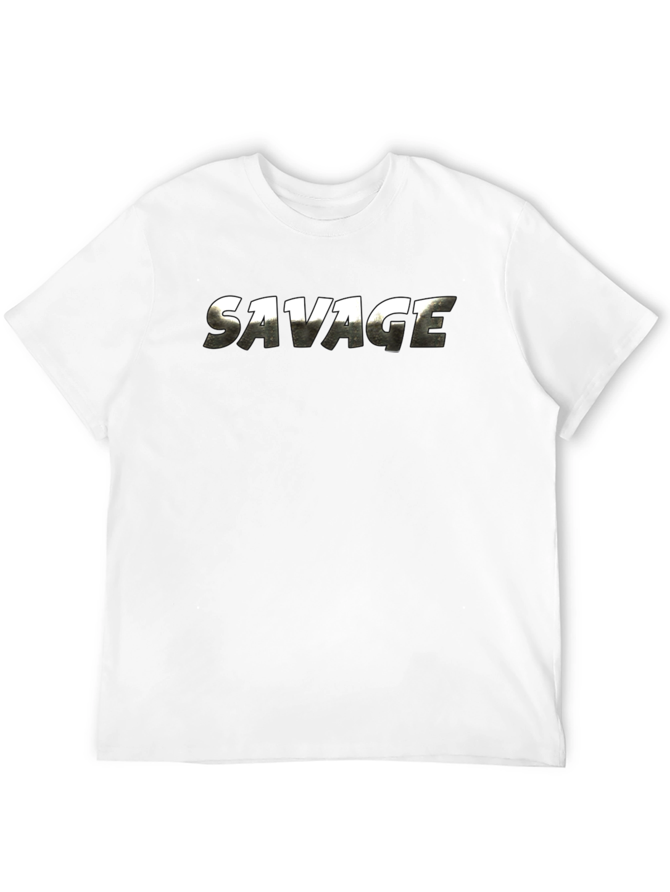 Savage Graphic Print Mens Black T-Shirt