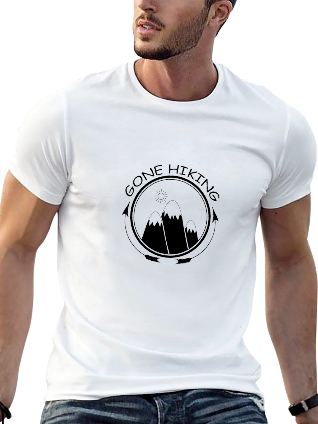 Gone Hiking Graphic T-Shirt - Nature Adventure Tee