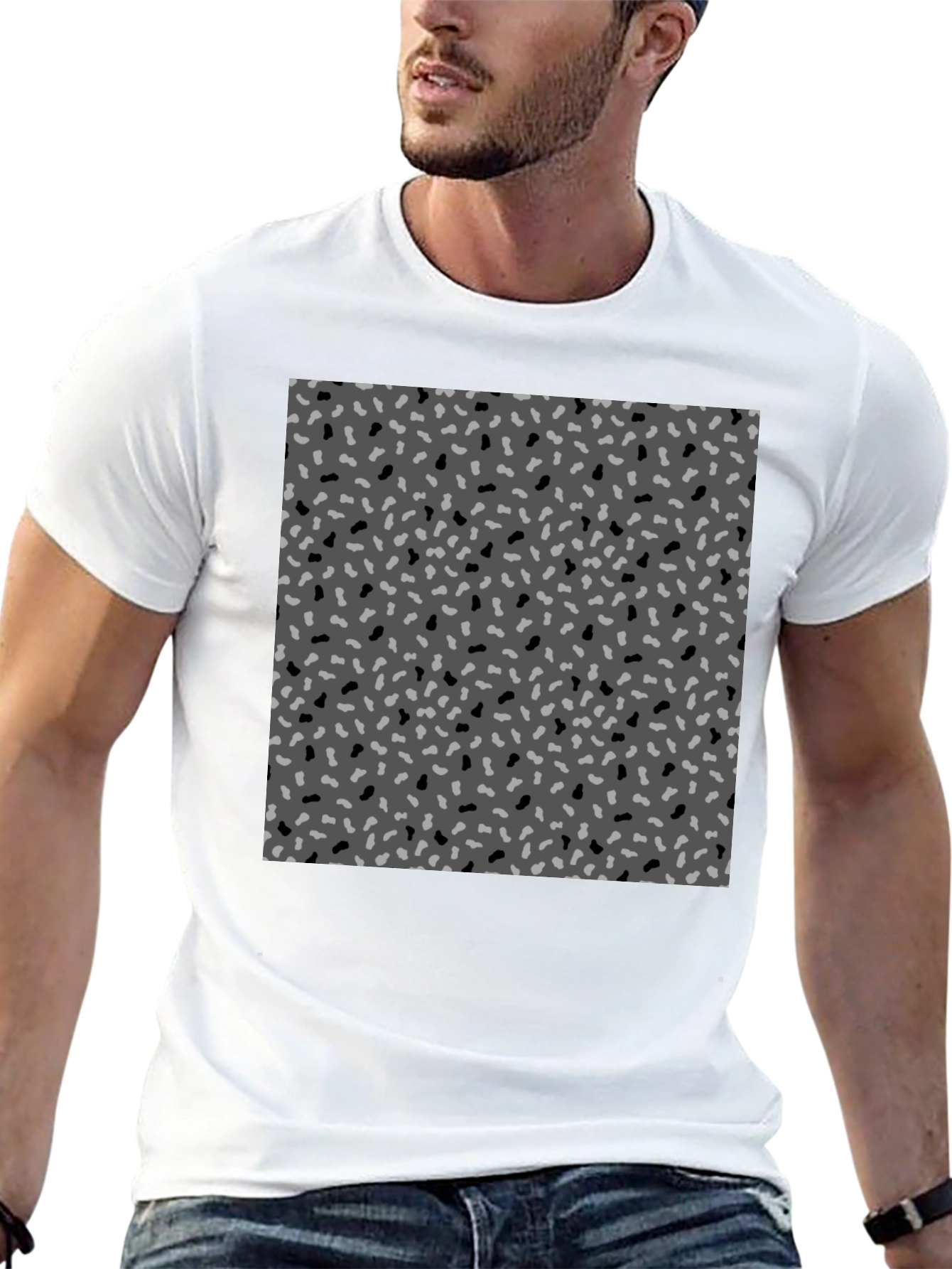 Abstract Pattern Crew Neck T-Shirt