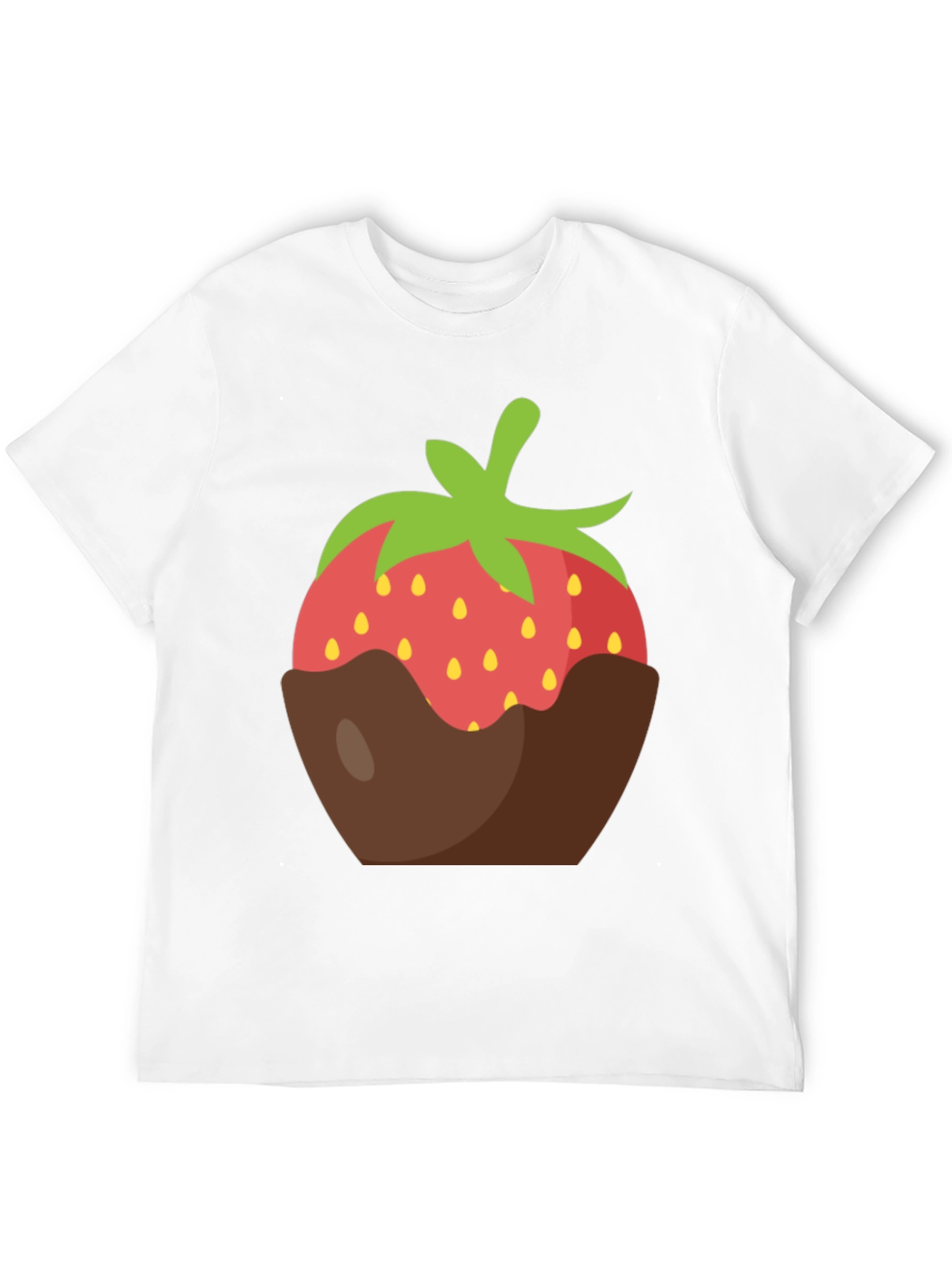 Chocolate Dipped Strawberry Graphic Tee - Black