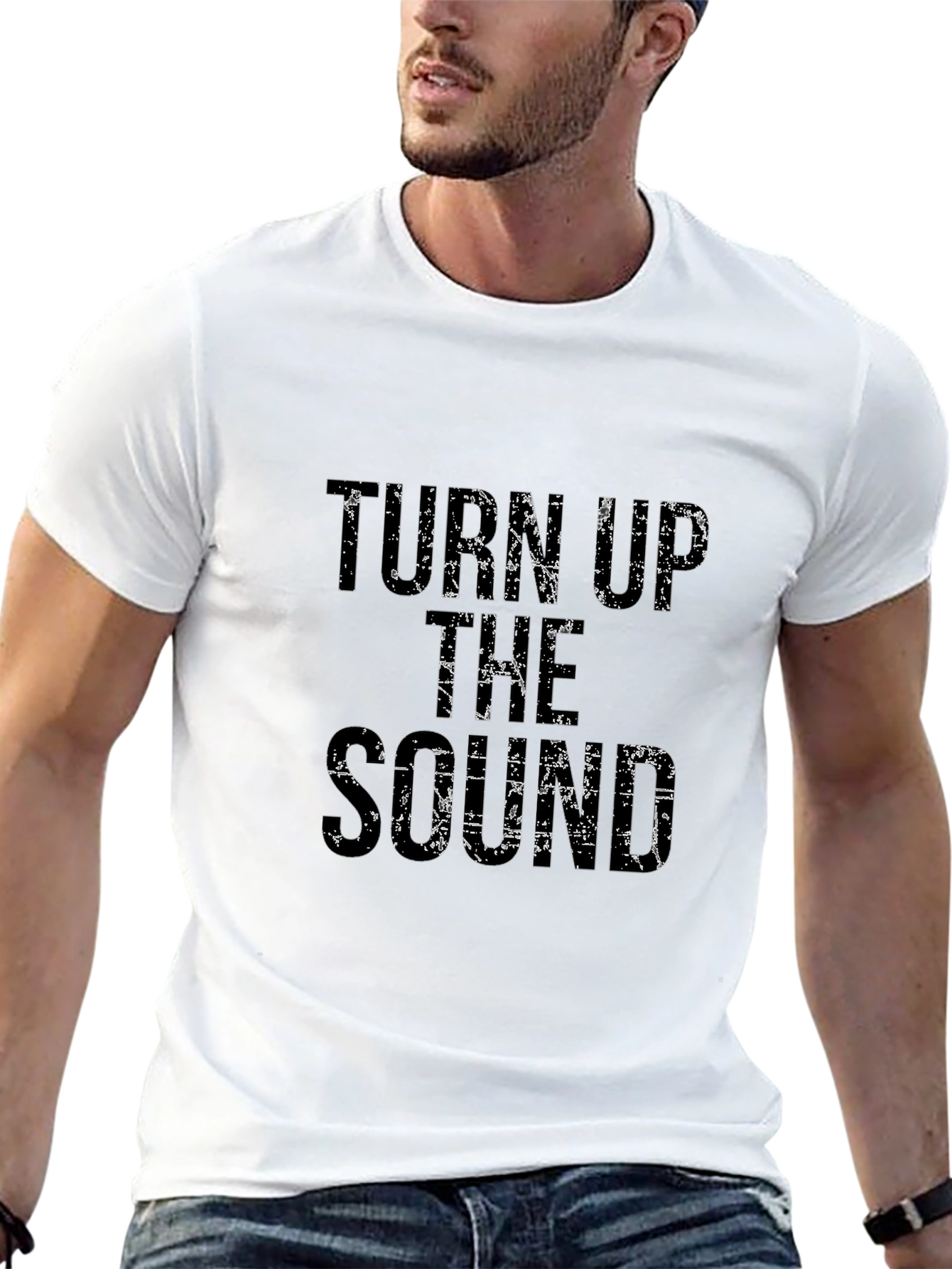 Turn Up the Sound Black T-Shirt