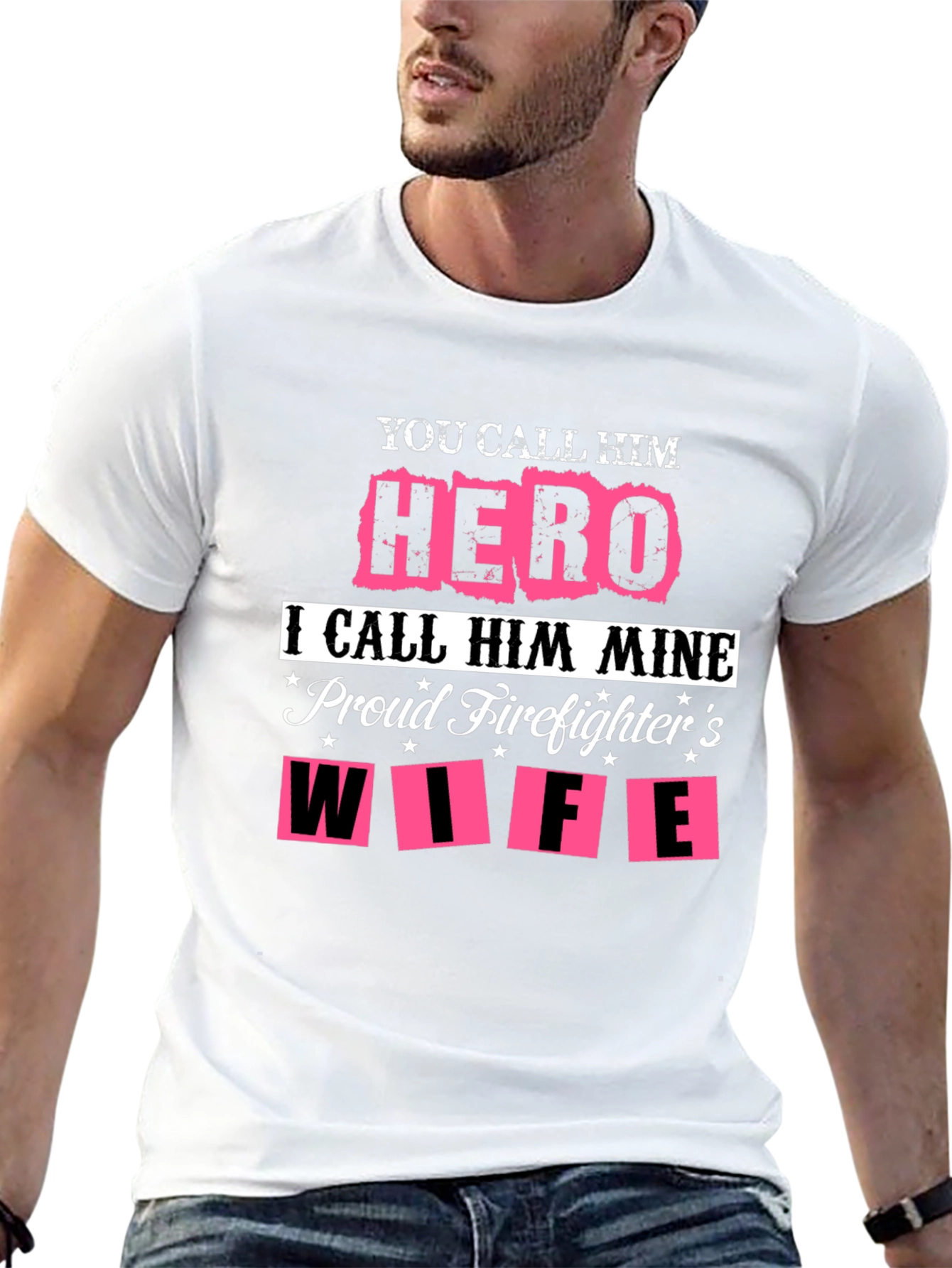 Hero Firefighters Wife Graphic Tee