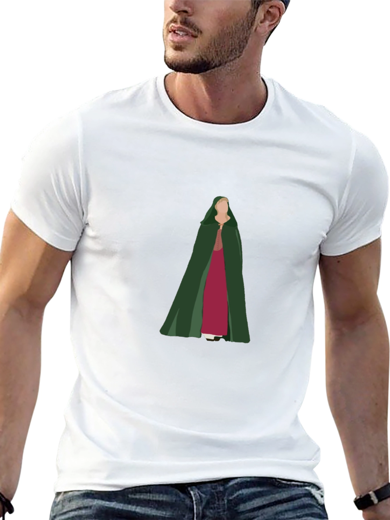 Cloaked Figure Graphic Tee - Dark Apparel
