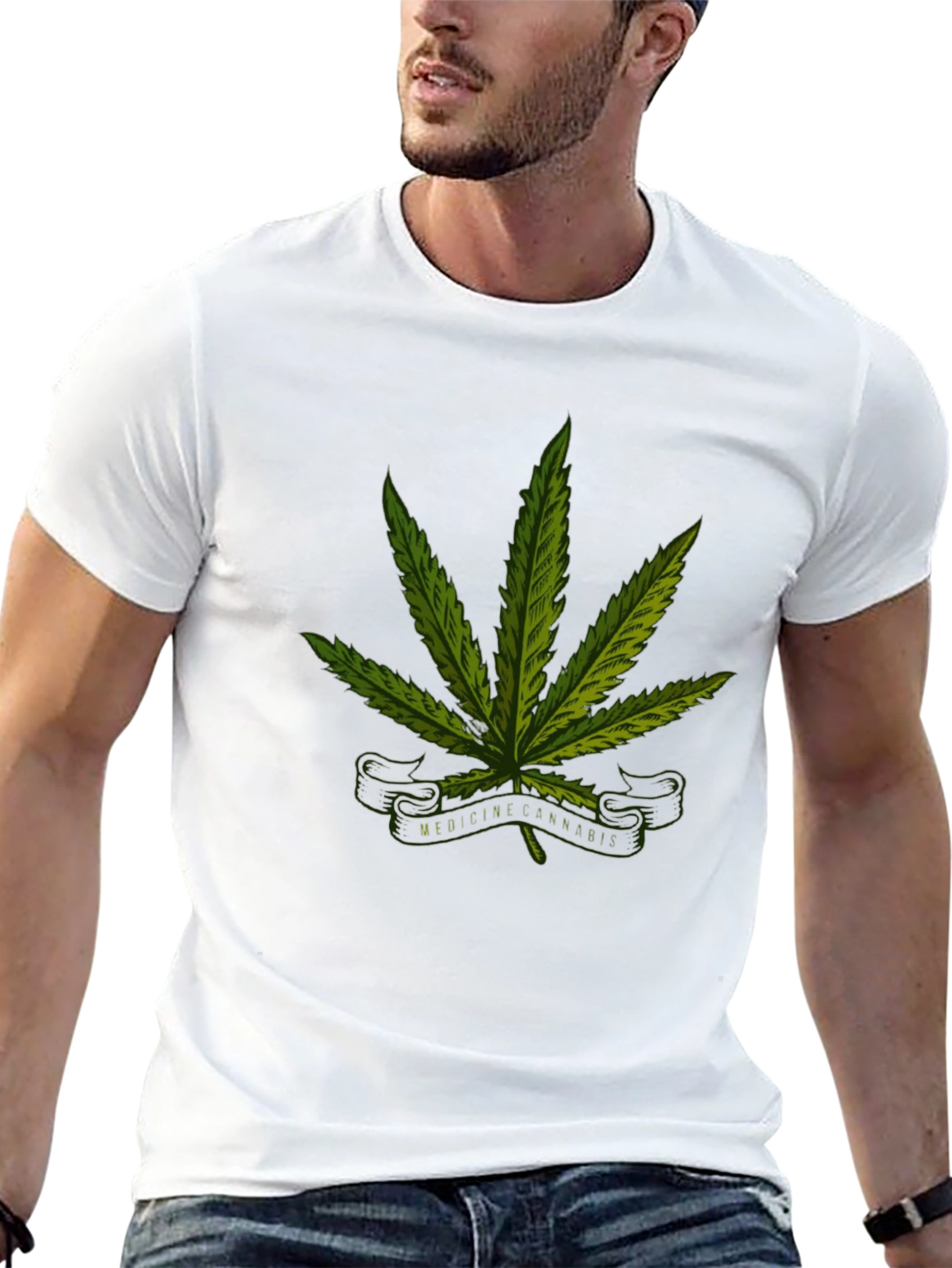 Cannabis Medicine Graphic Black T-Shirt