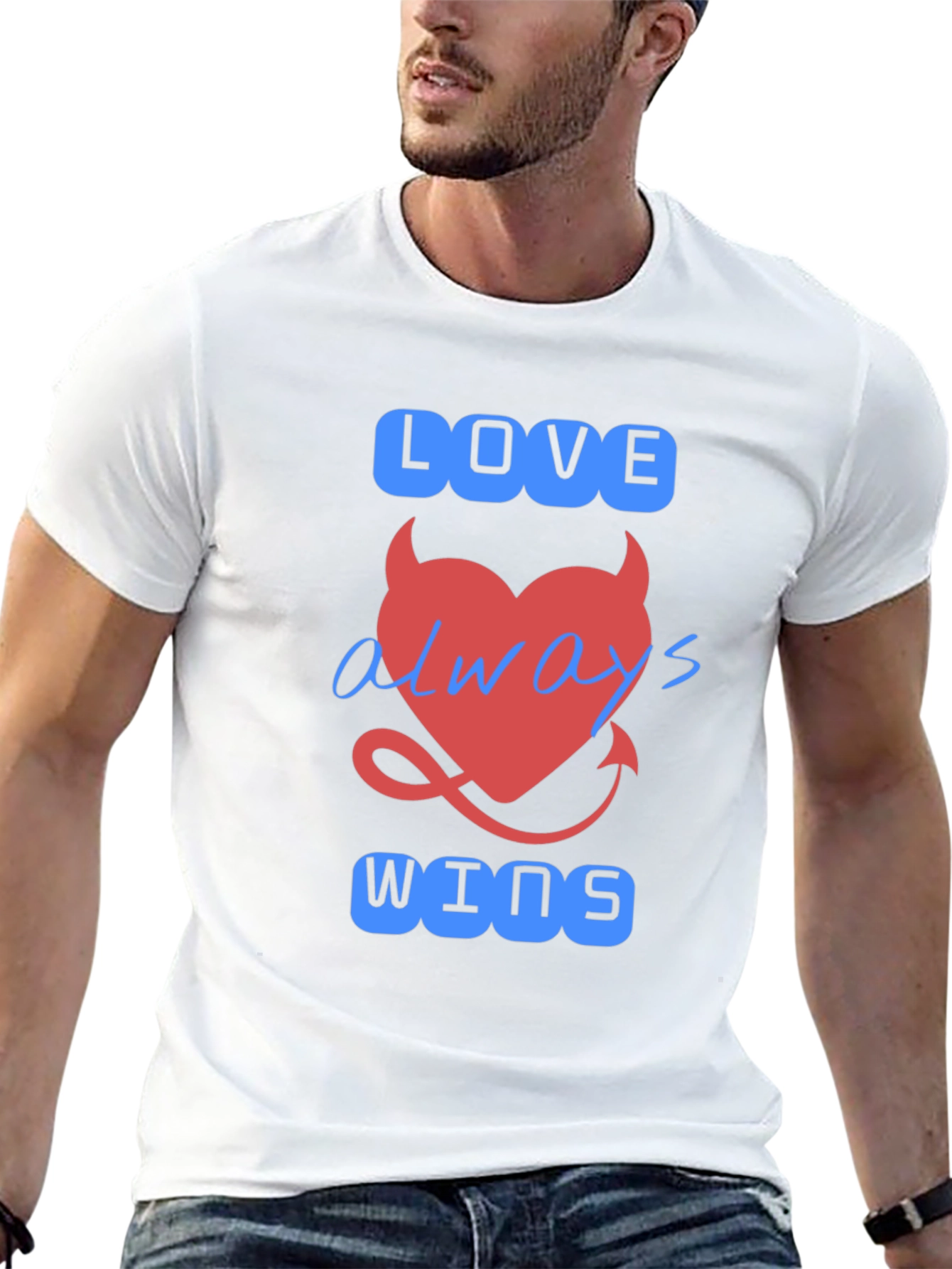 Love Always Wins Graphic T-Shirt - Black