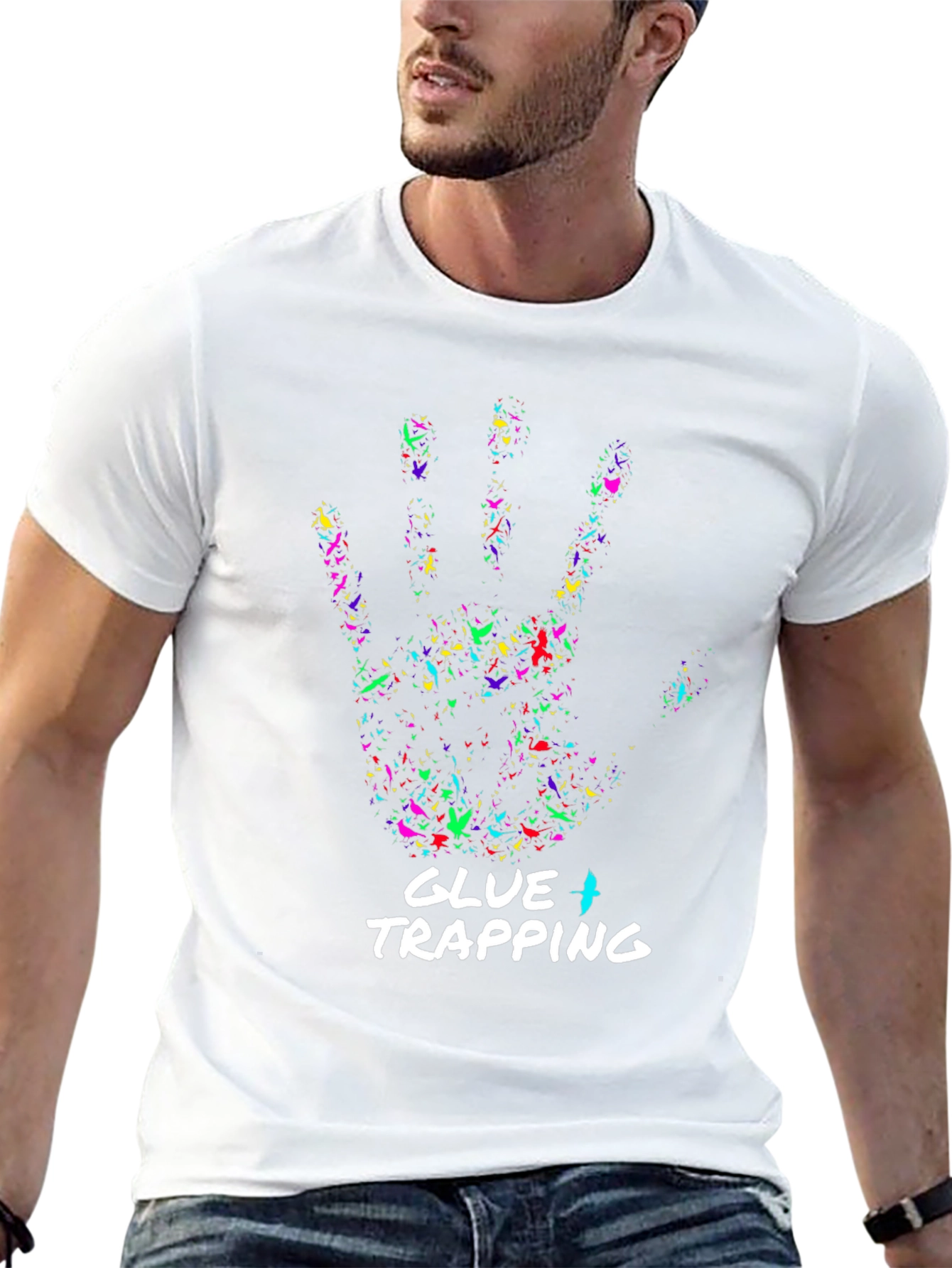 Glue Trapping Graphic T-Shirt