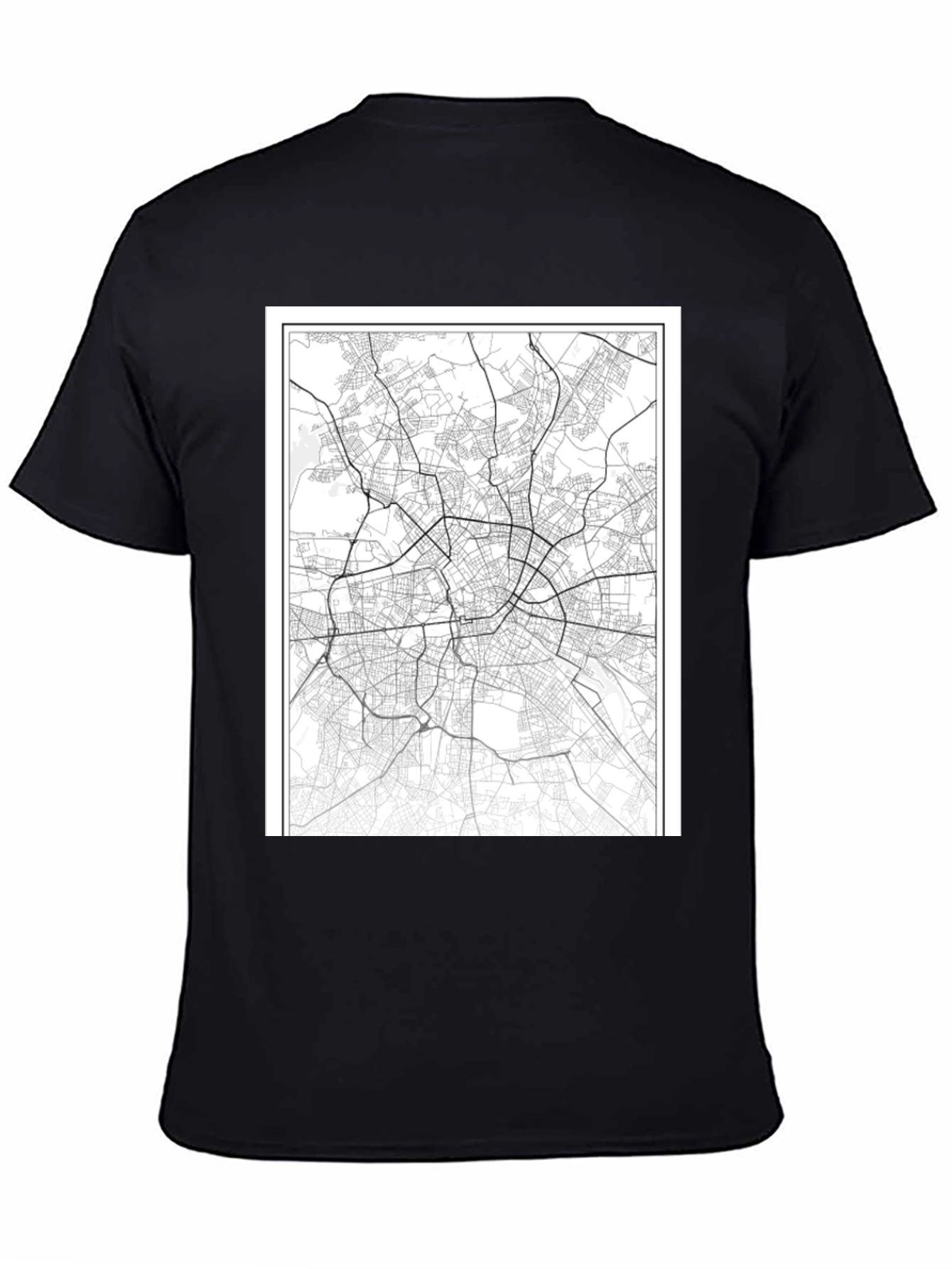 City Map Graphic Tee - Stylish Urban Design