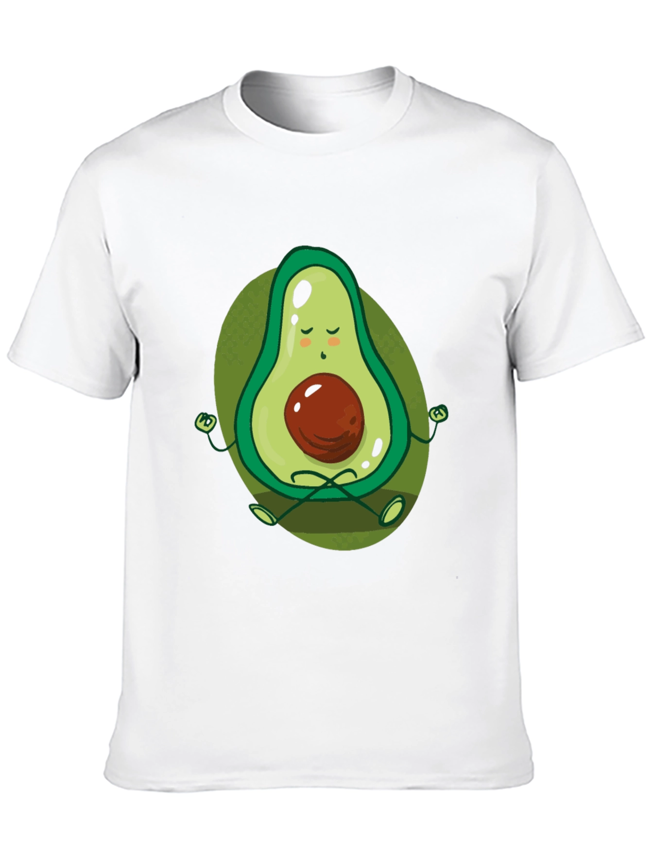 Zen Avocado Meditation T-Shirt - Relaxed Fit