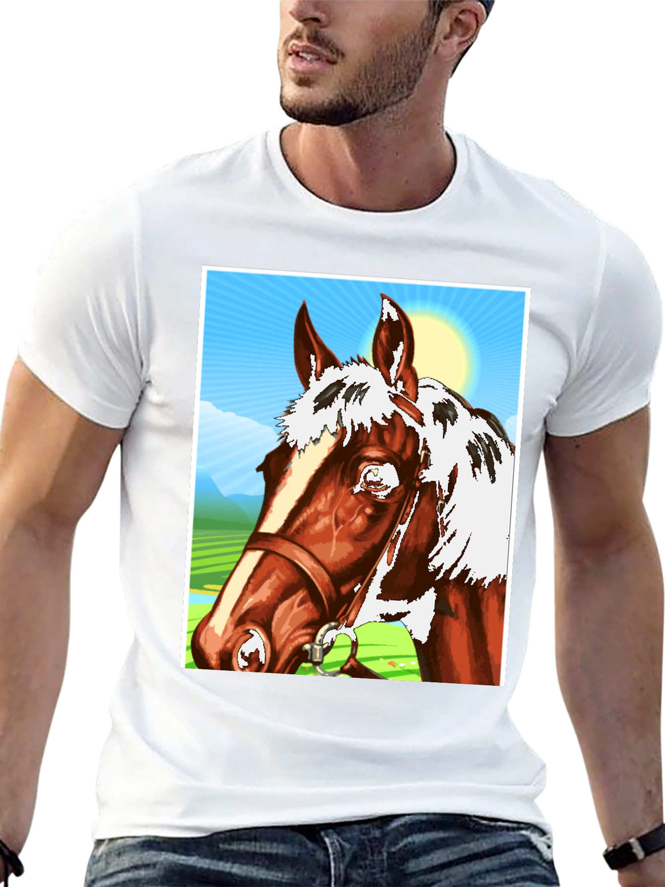 Horse Graphic T-Shirt - Equestrian Style