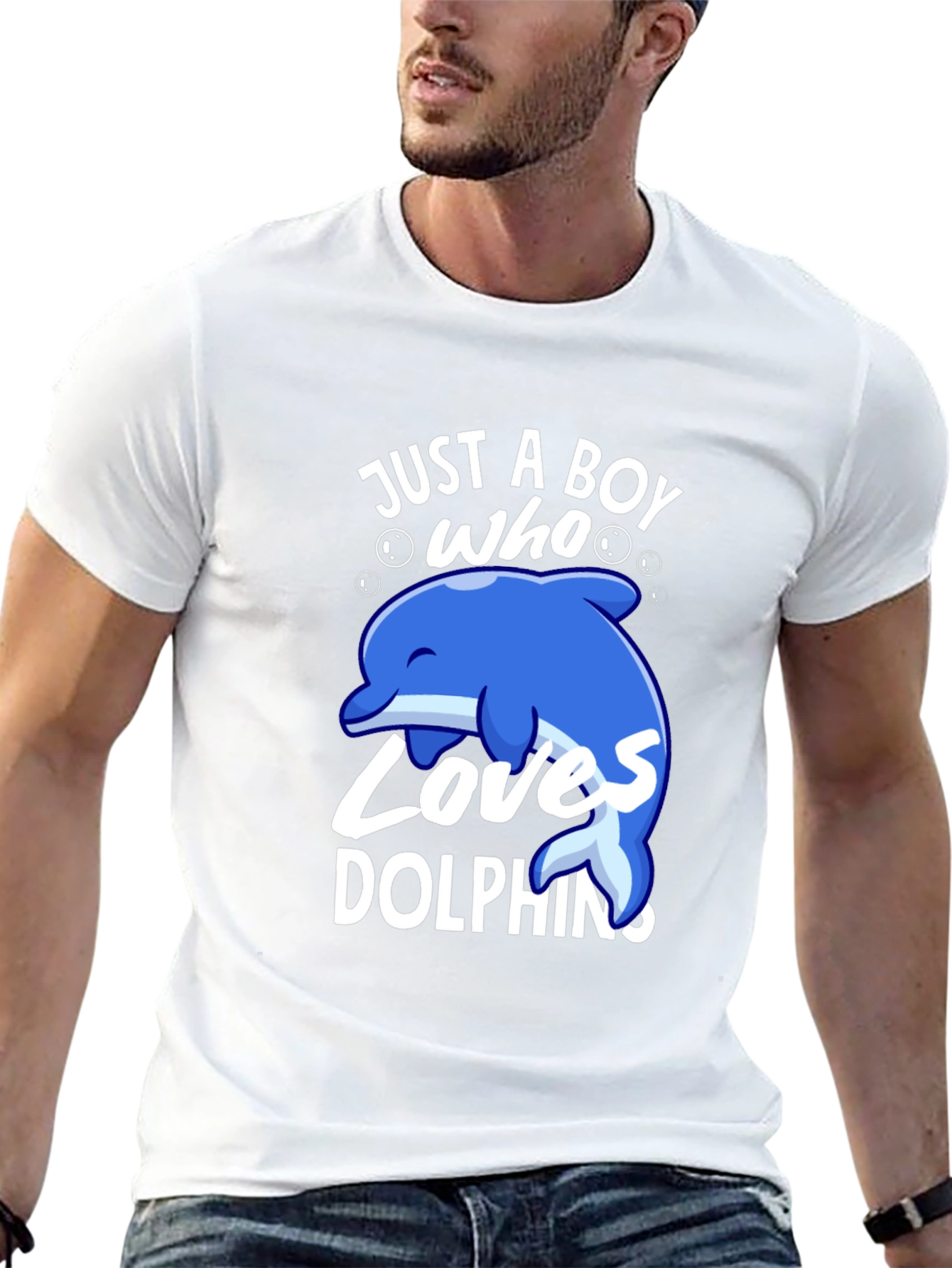 Boys Dolphin Lover T-Shirt - Cute Graphic Tee