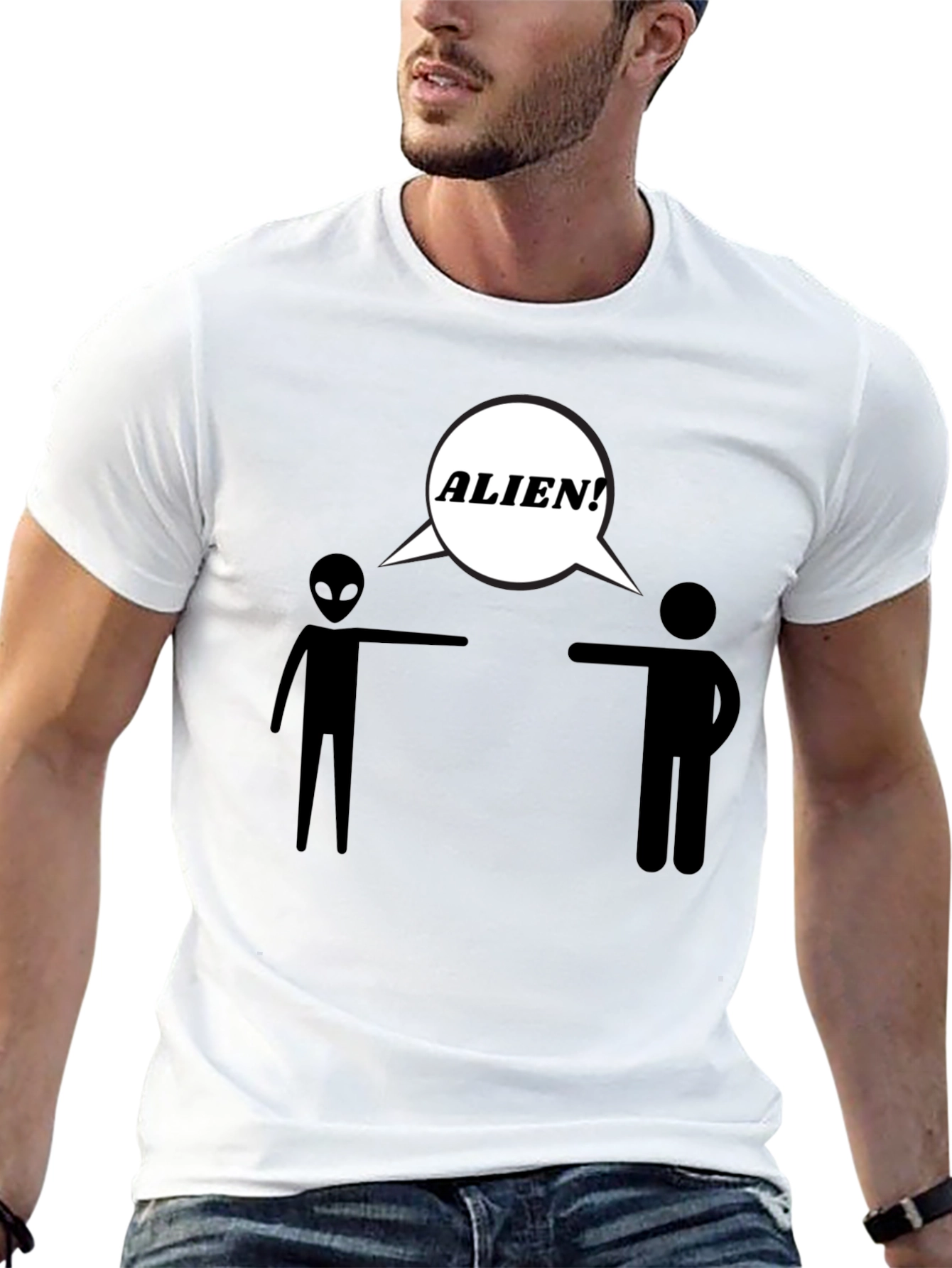 Funny Alien T-Shirt - Sci-Fi Humor Tee