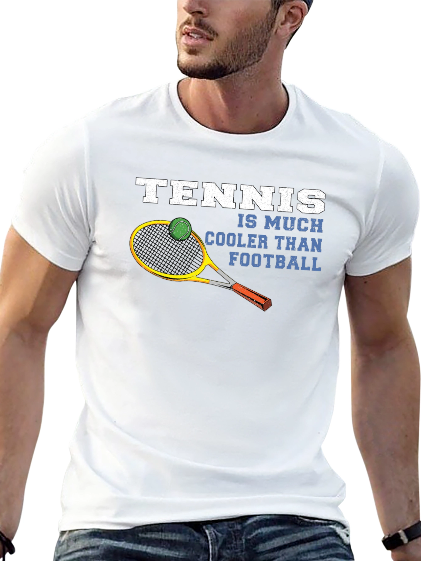 Tennis is Cooler Than Football Graphic Tee