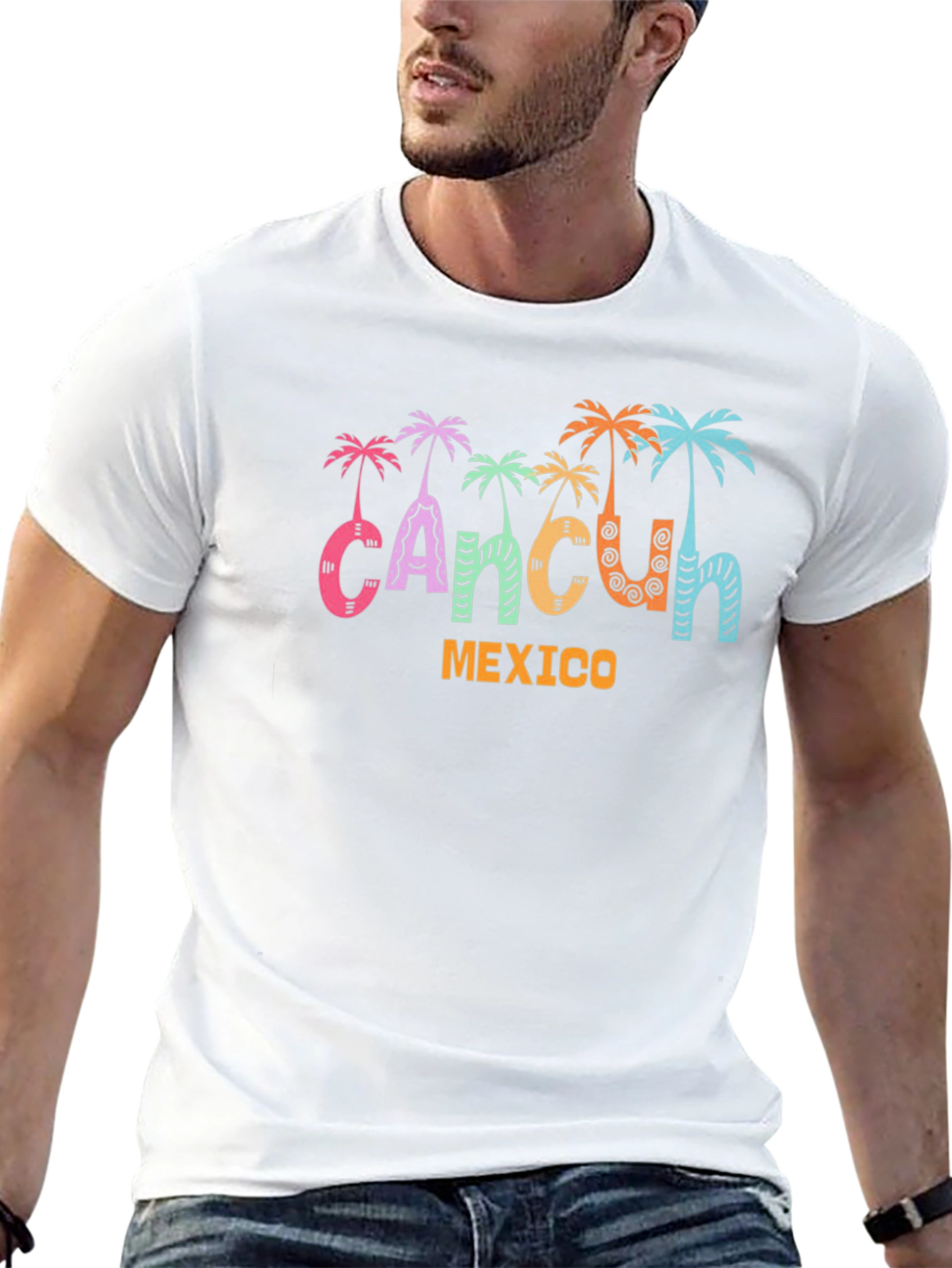 Cancun Mexico Palm Tree T-Shirt