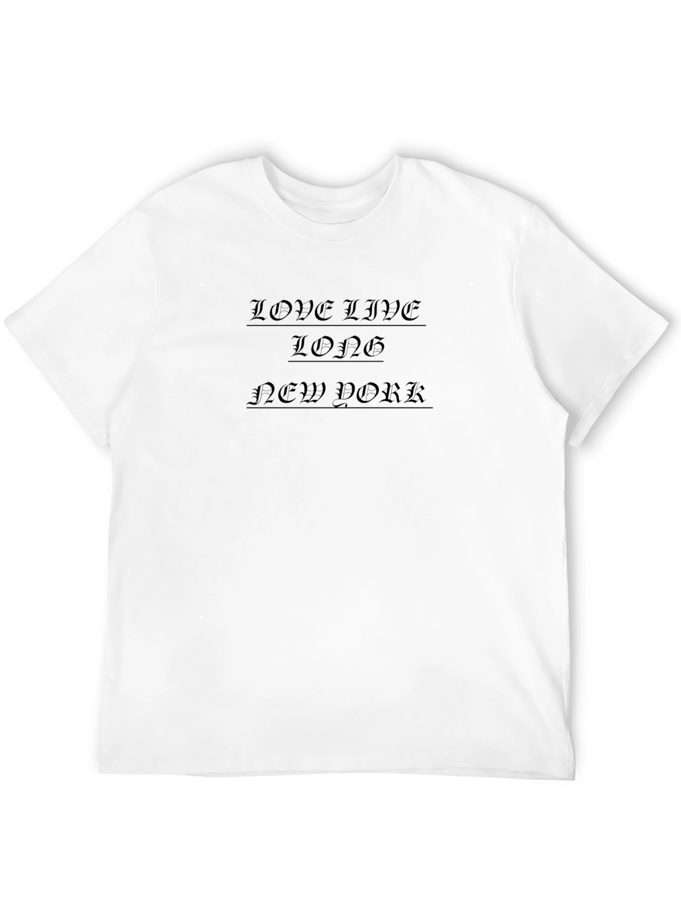 Love Live Long NY Black Graphic T-Shirt