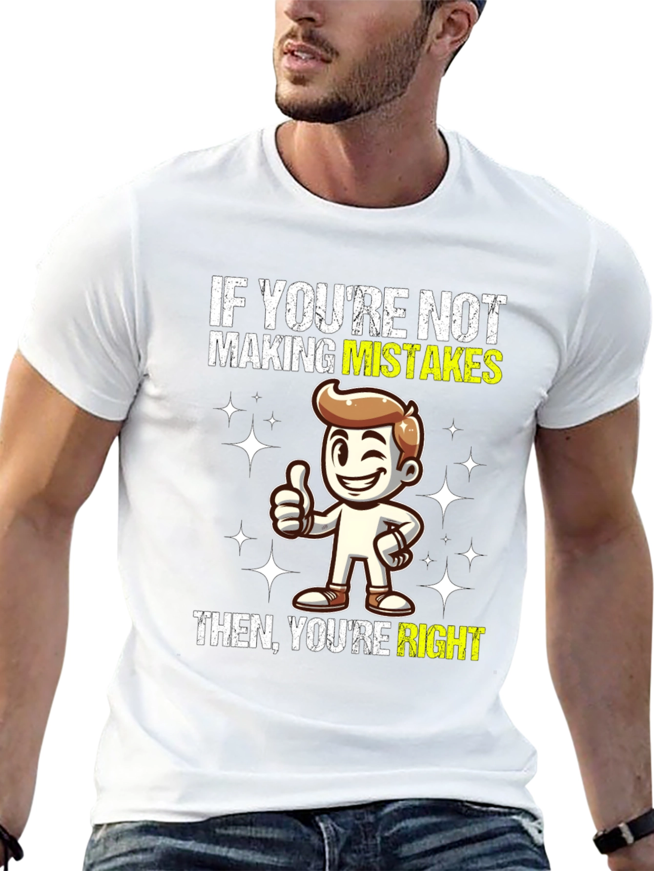 Mistakes Right Graphic T-Shirt - Funny Slogan Tee