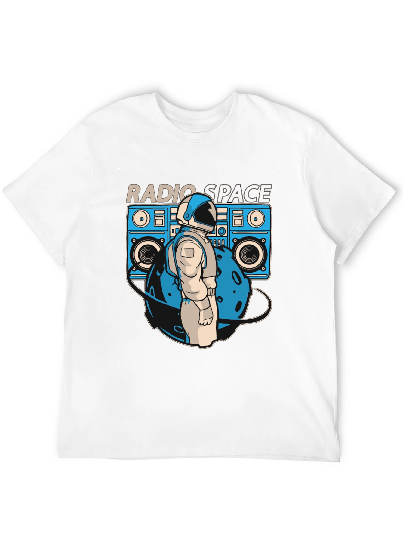 Radio Space T-Shirt - Astronaut Boombox