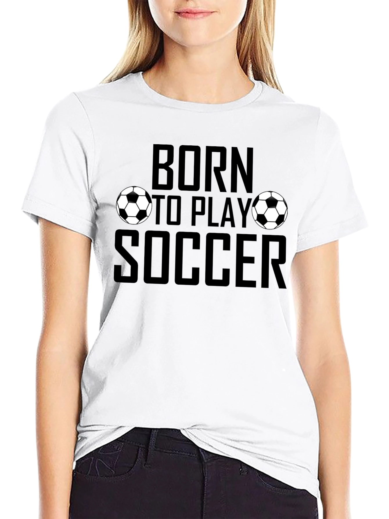 Born to Play Soccer Graphic T-Shirt