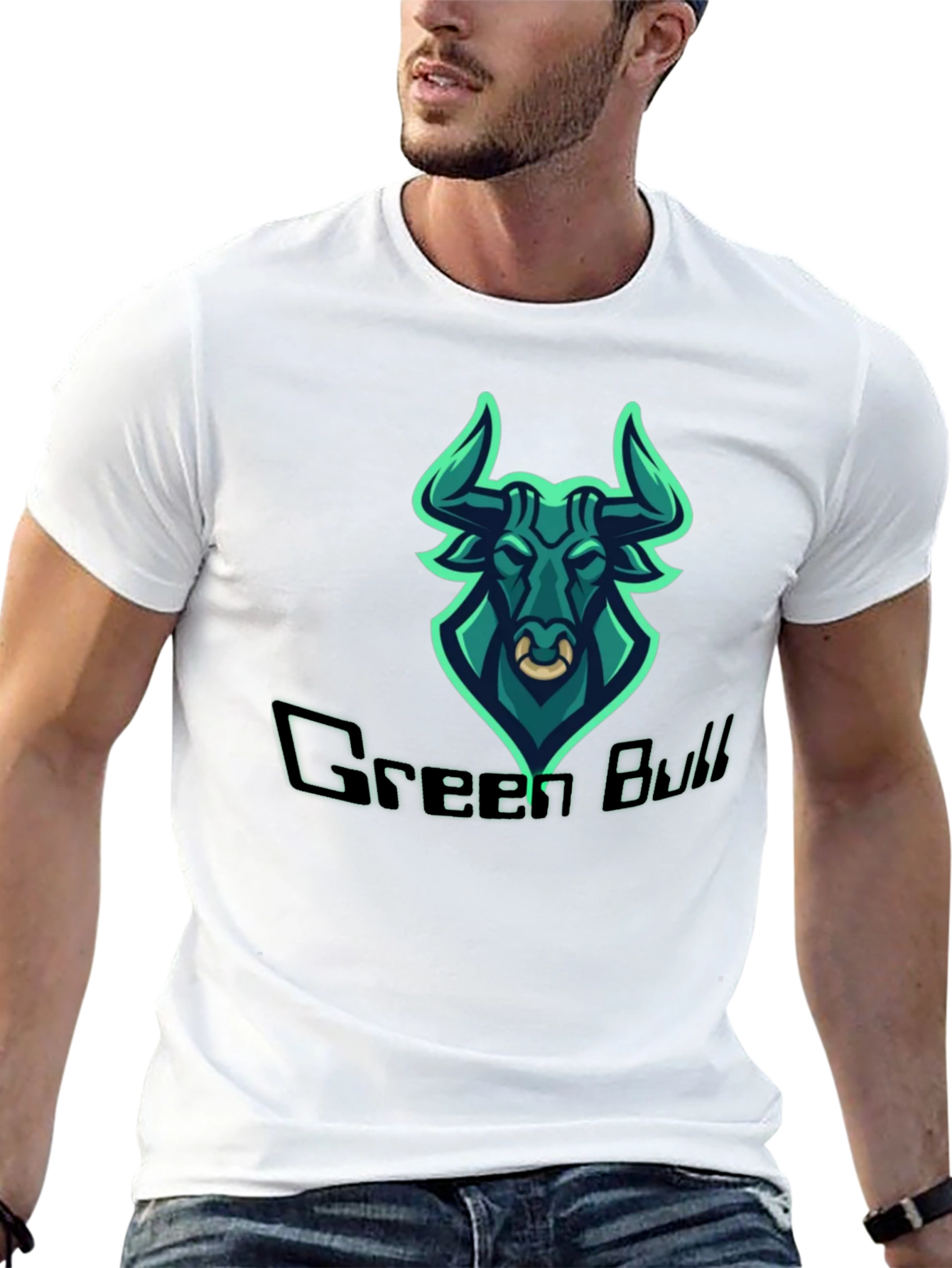 Green Bull Graphic Tee - Mens Black T-Shirt