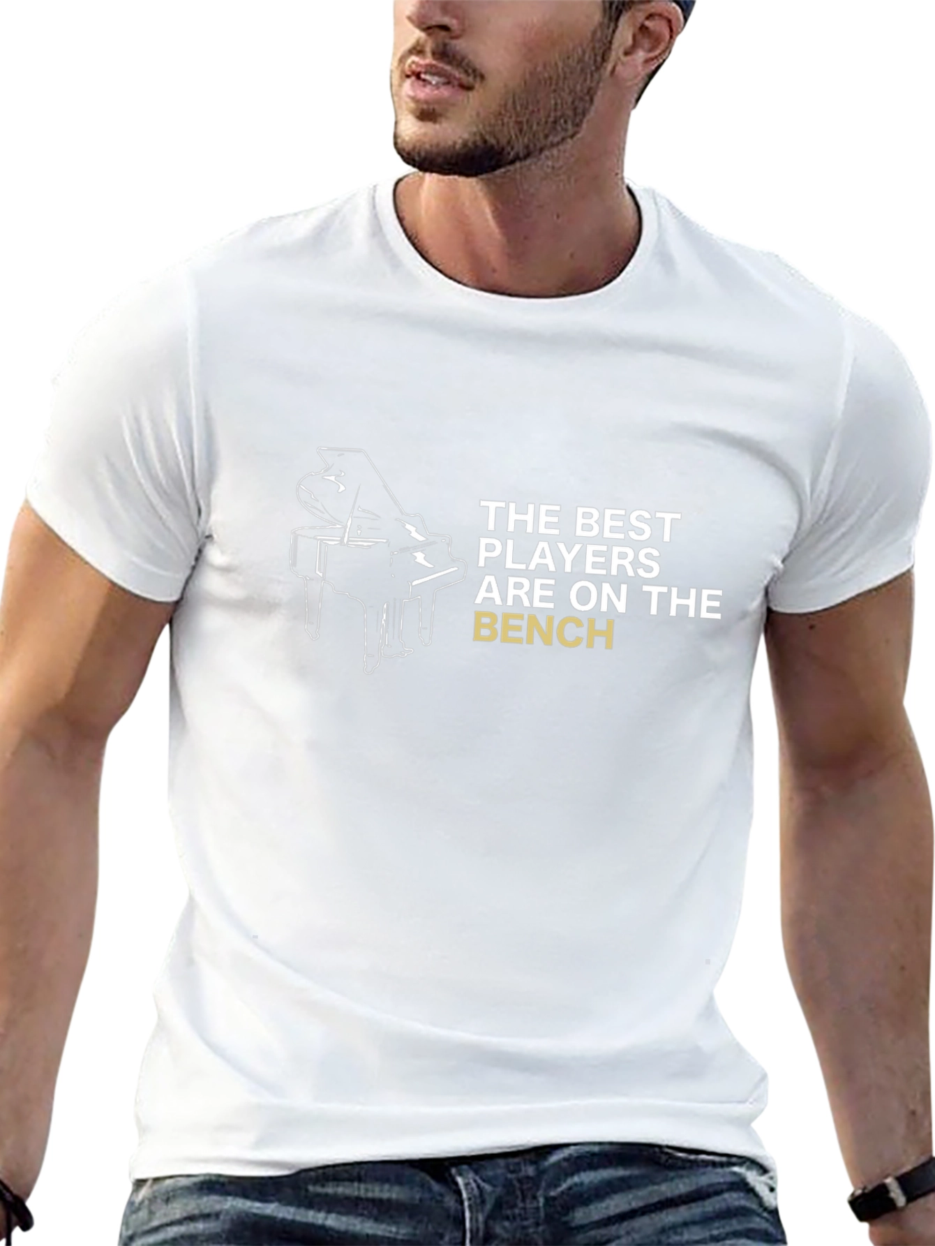 Piano Player T-Shirt - Best Players On The Bench