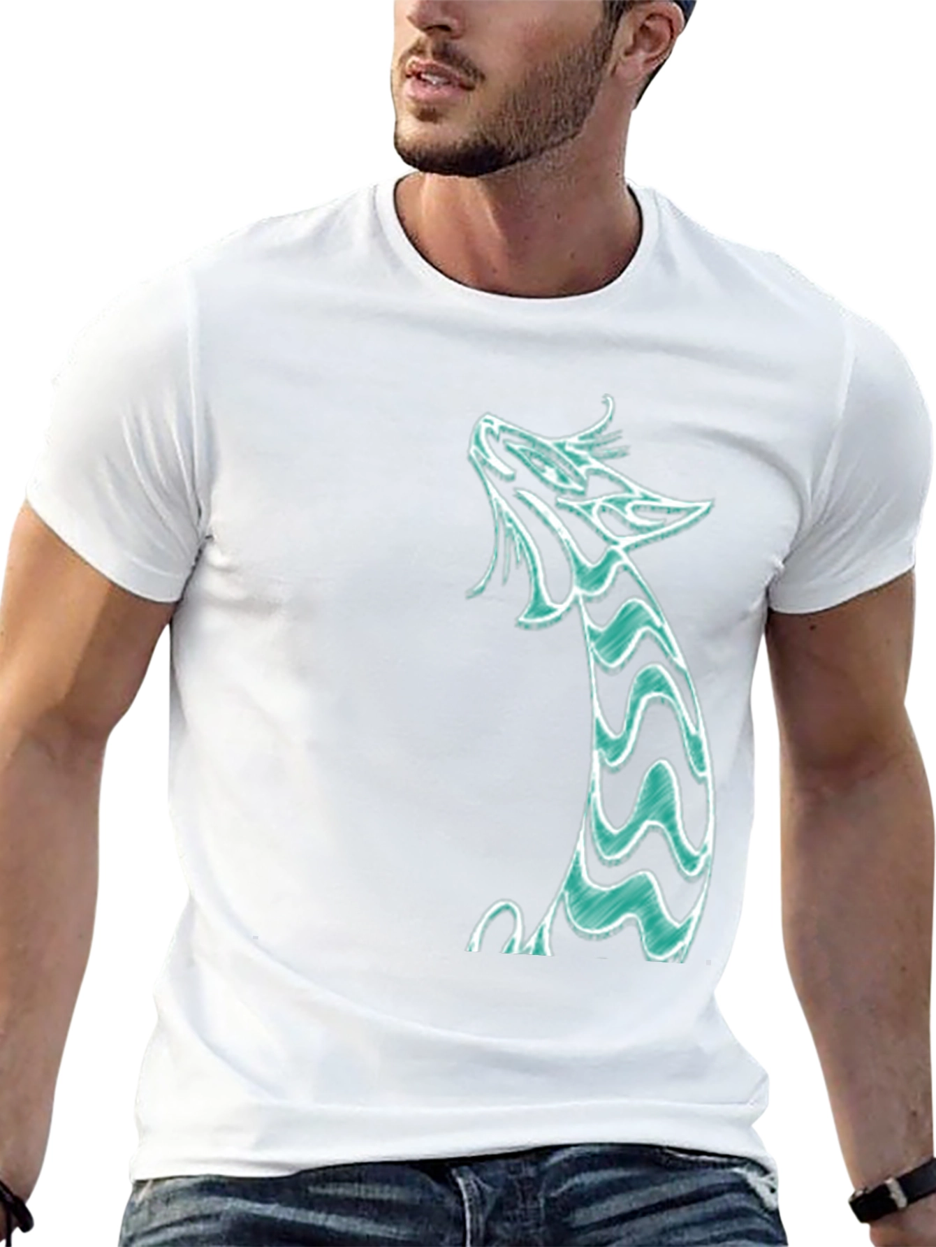 Dragon Graphic Tee - Black Cotton Shirt