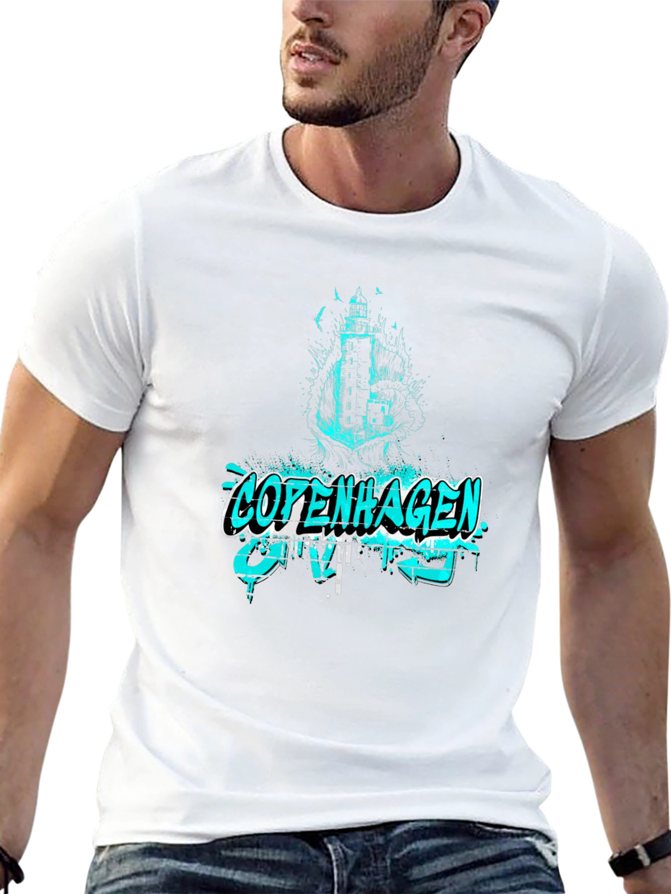 Copenhagen Graphic Tee - Lighthouse Design