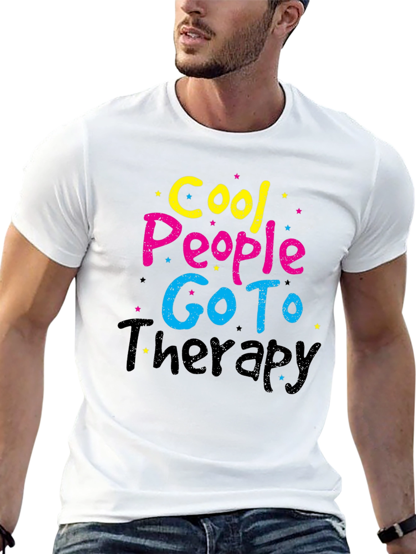 Cool People Go To Therapy T-Shirt Black