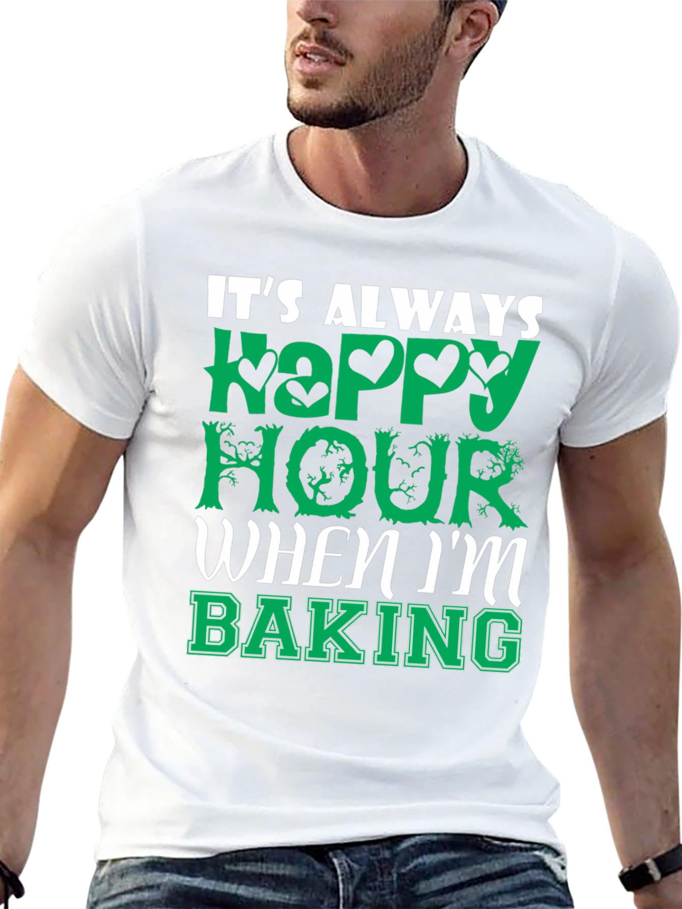Funny Baking T-Shirt - Always Happy Hour