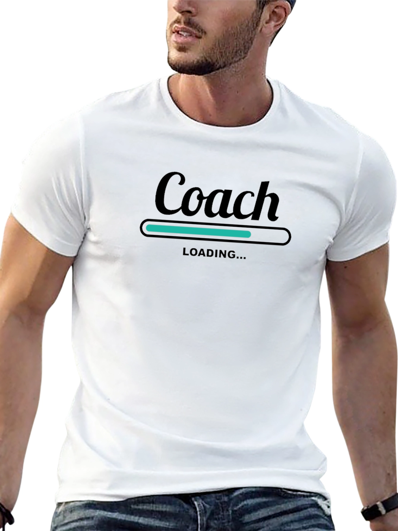 Coach Loading Black T-Shirt - Fun & Comfy Tee