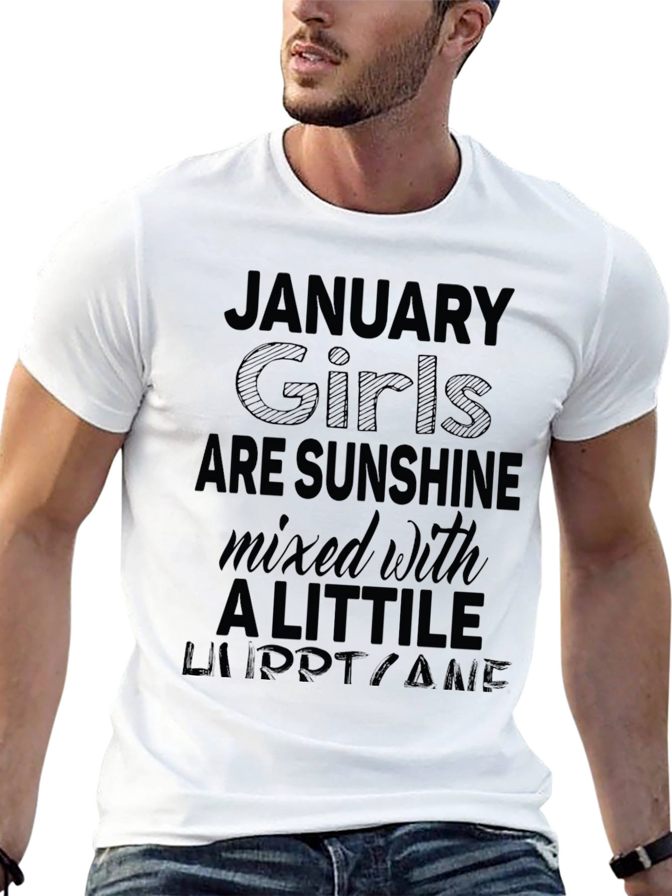 January Girls Sunshine Hurricane Black T-Shirt