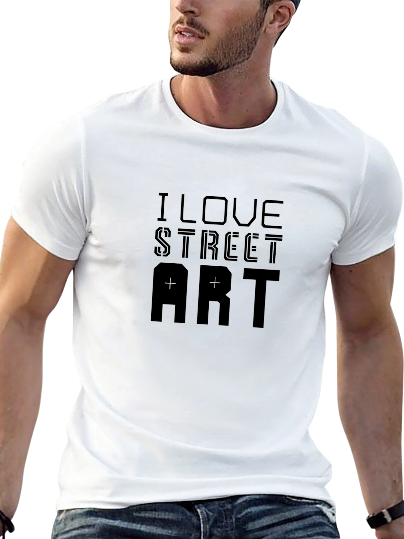 I Love Street Art - Black Graphic Tee