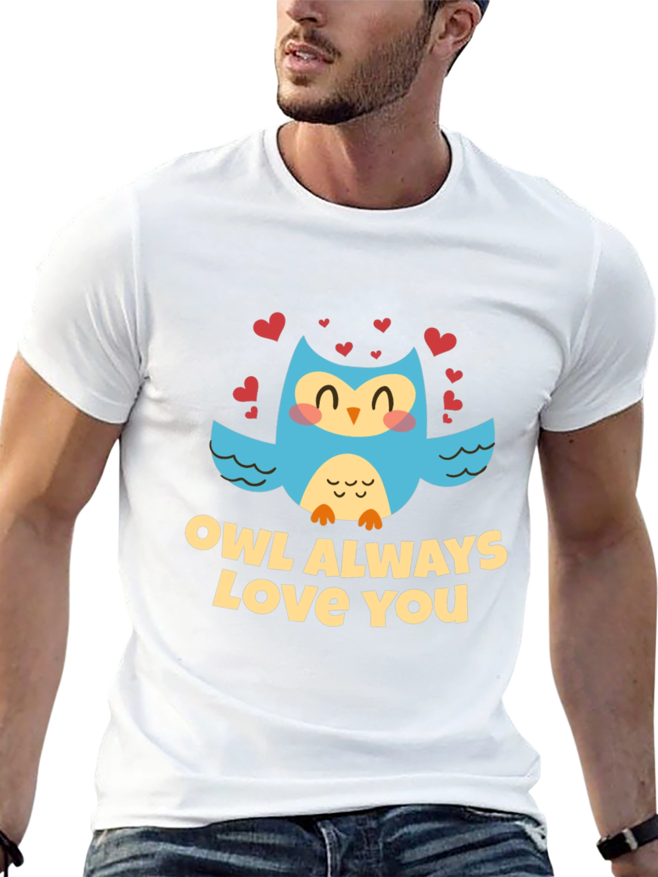 Owl Always Love You Graphic Black T-Shirt