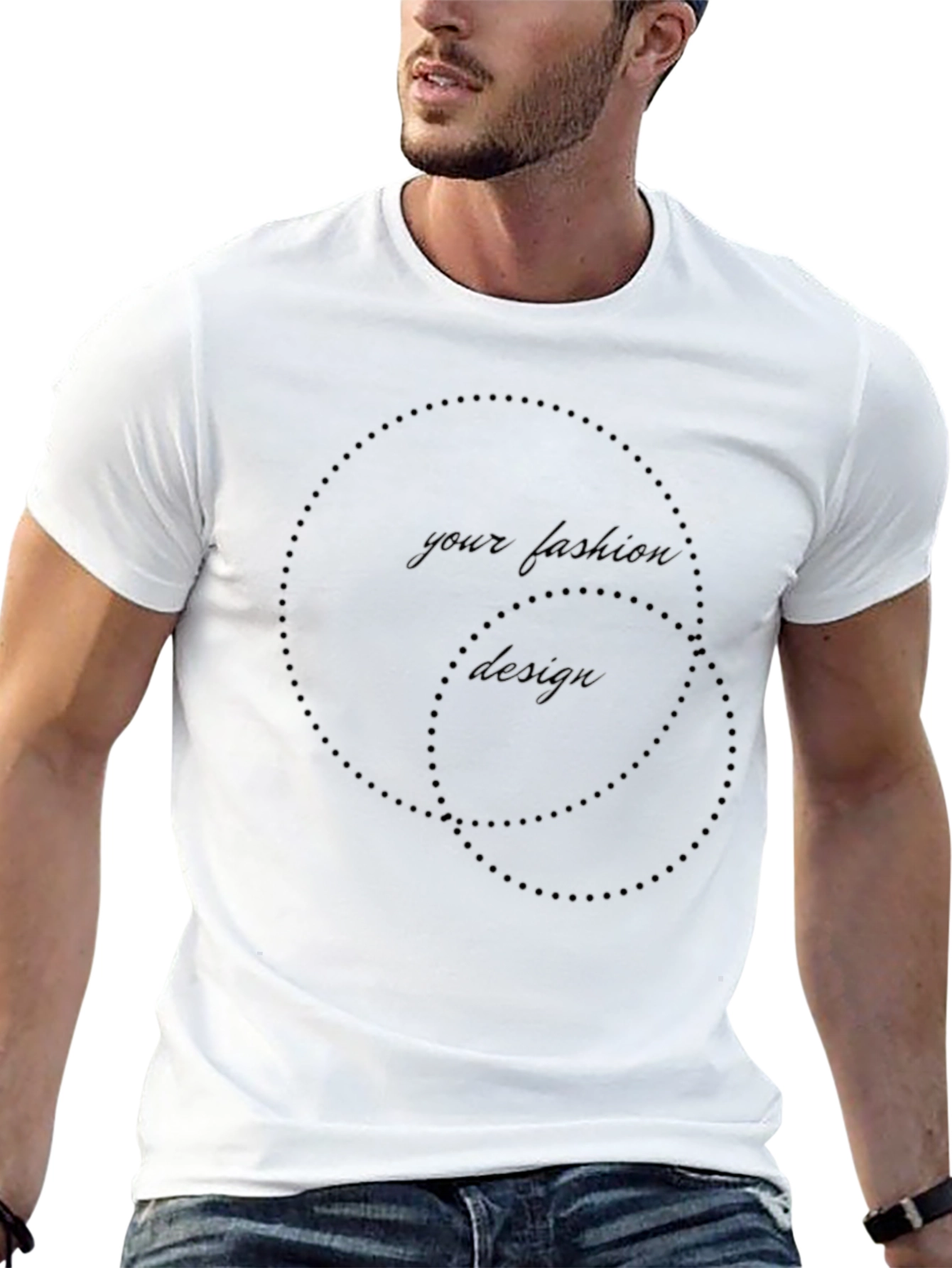 Stylish Black Graphic Tee - Your Fashion Design