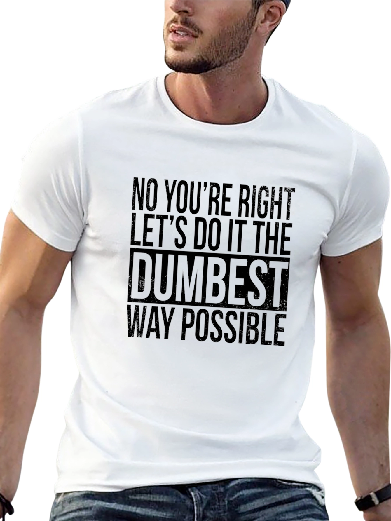 Dumbest Way Possible Graphic Tee - Black