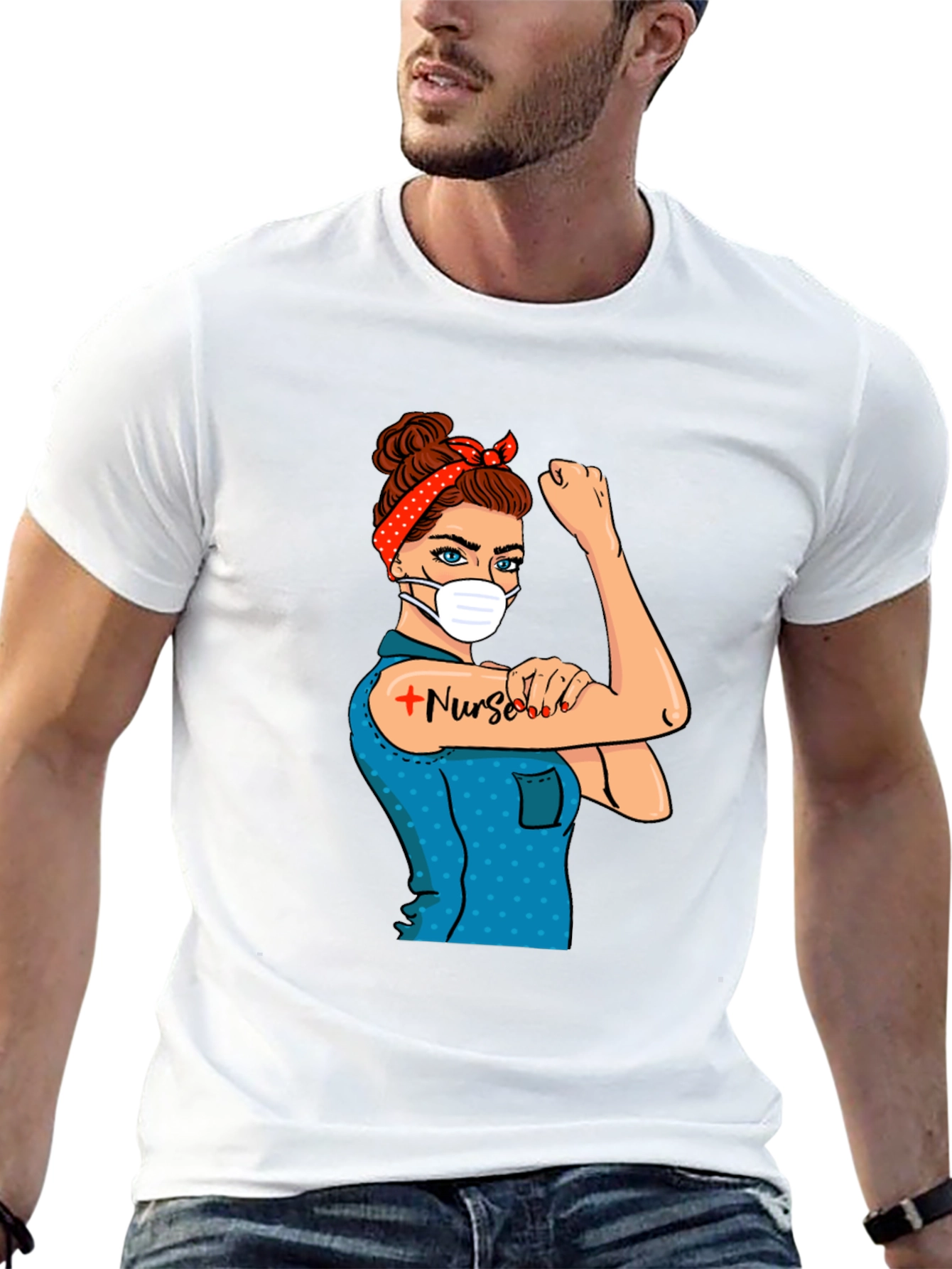 Nurse Rosie the Riveter T-Shirt