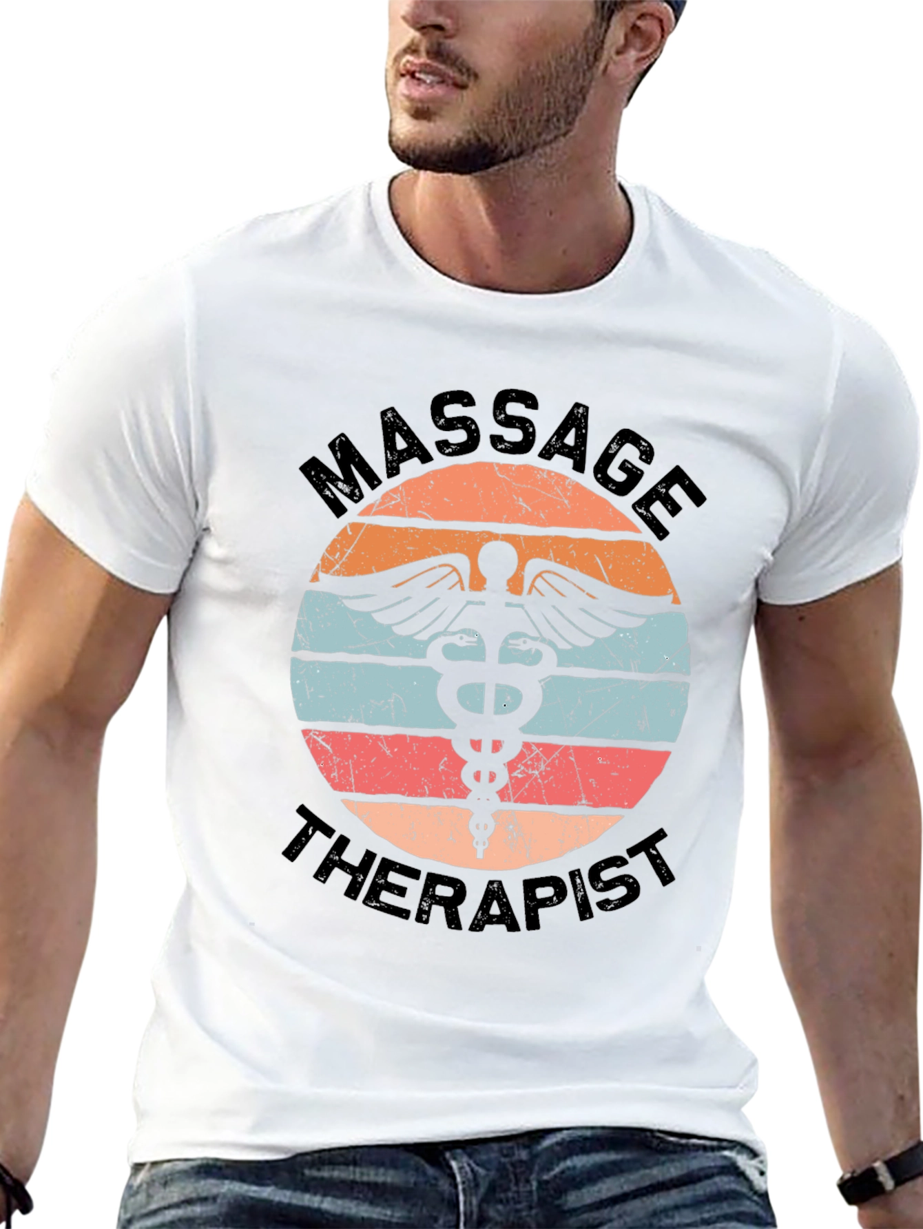 Massage Therapist Retro Style T-Shirt