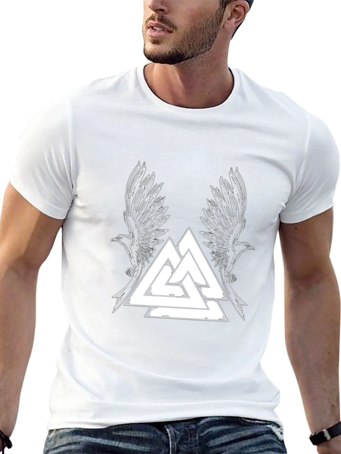 Valknut Ravens Graphic Tee - Viking Style