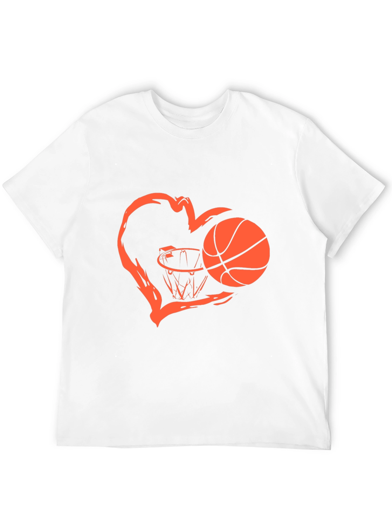 Basketball Heart Graphic T-Shirt