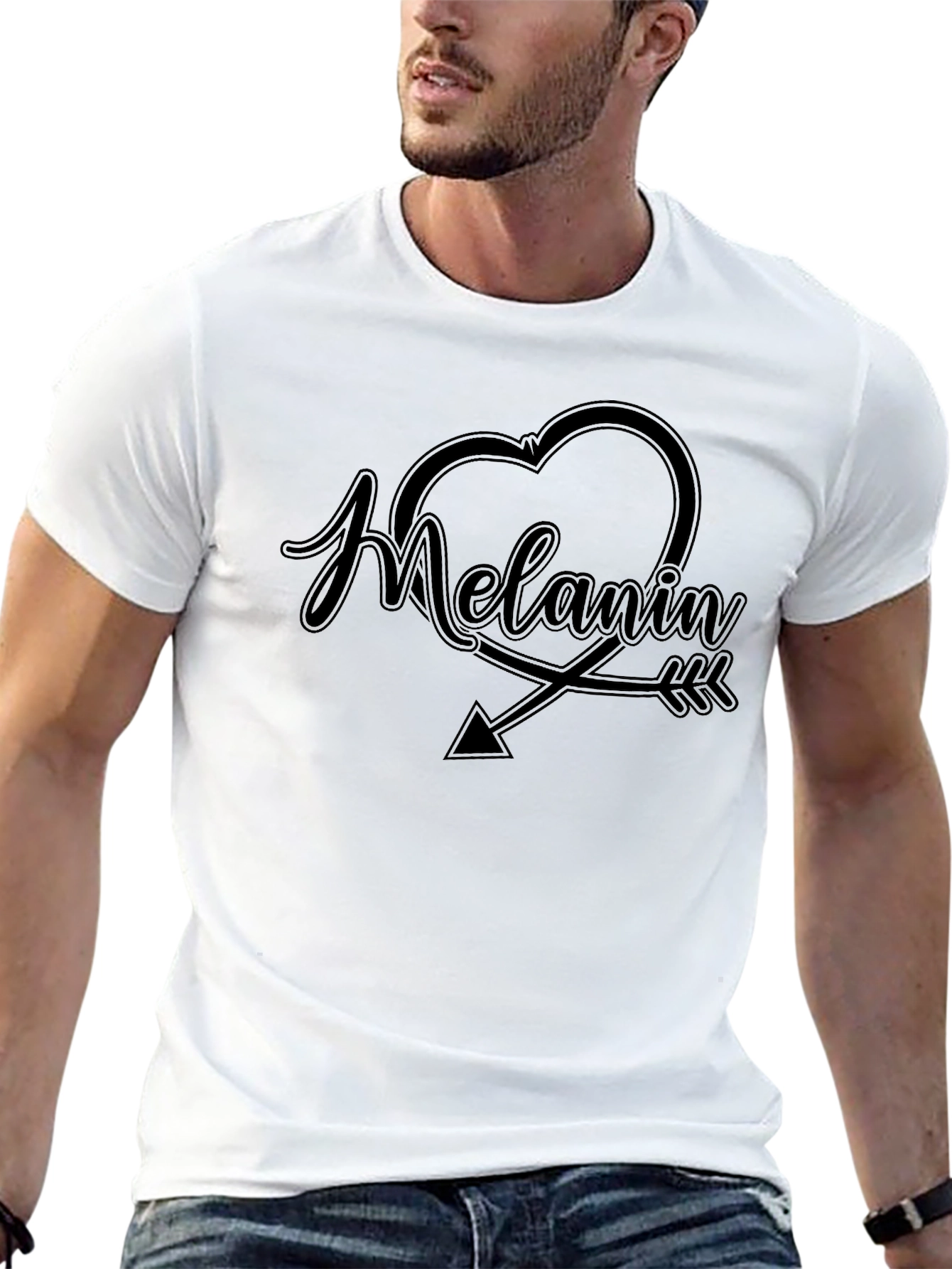 Melanin Heart Arrow Graphic Tee - Unisex
