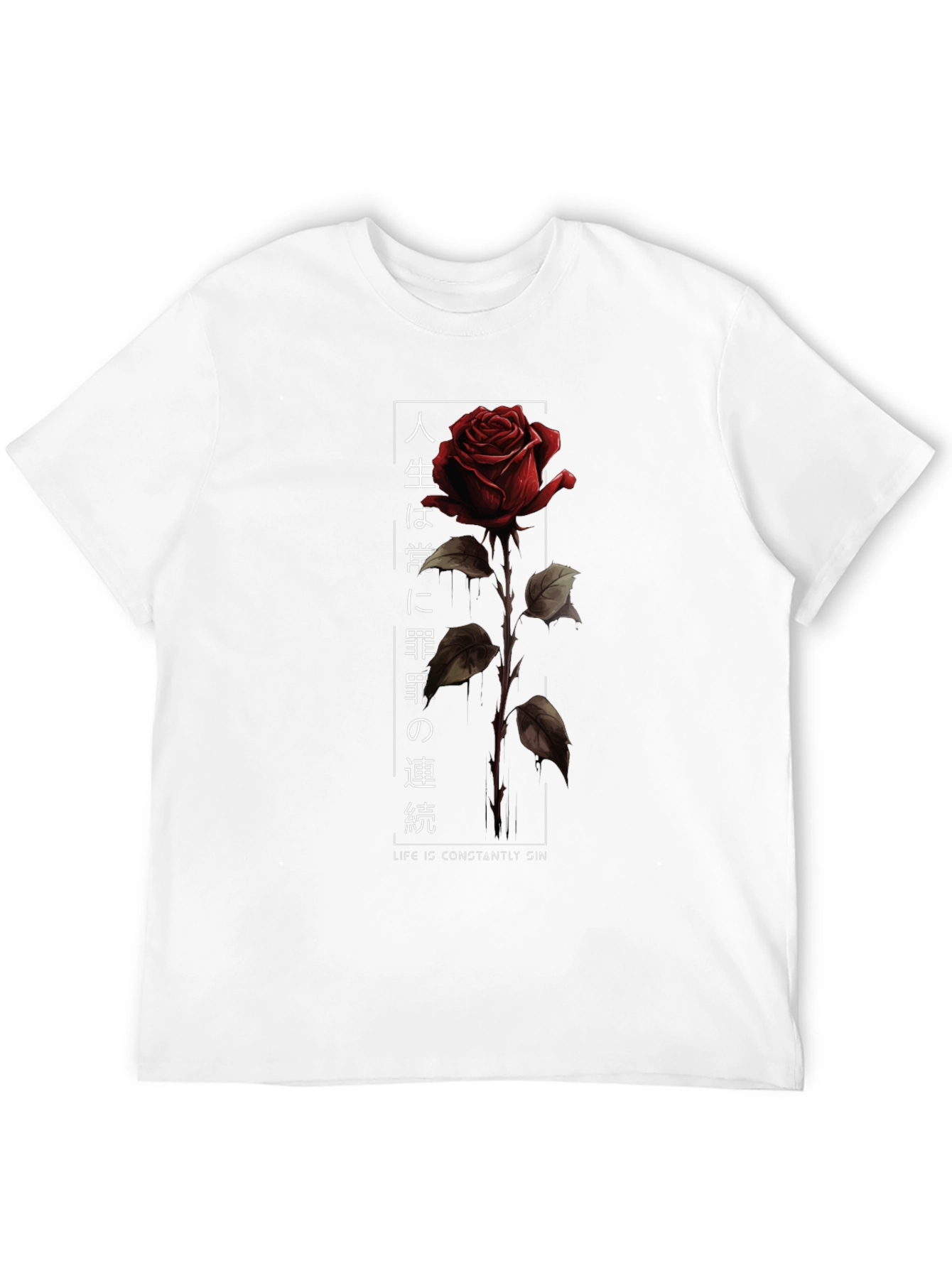 Rose Graphic Tee - Life is Sin